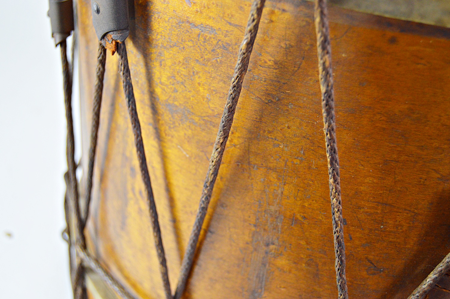 Antique Bass Drum and Leedy Snare Drum