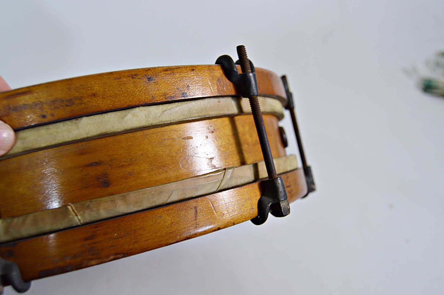 Antique Bass Drum and Leedy Snare Drum