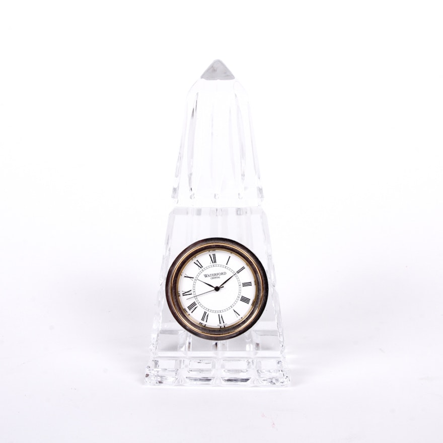 Waterford Crystal Obelisk Clock
