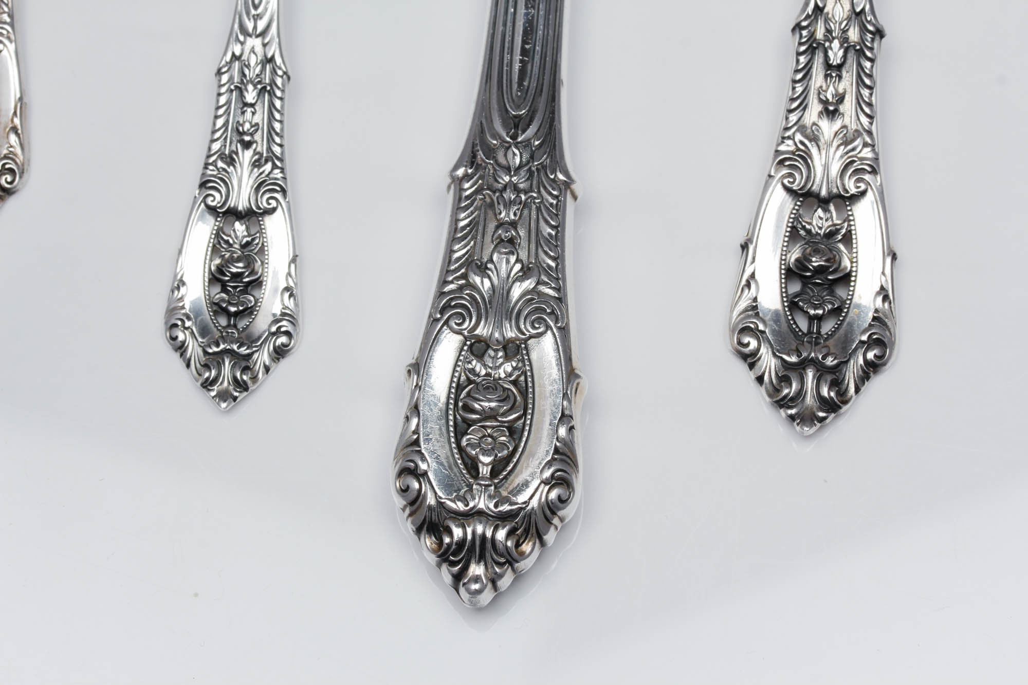 Wallace Sterling Silver "Rose Point" Flatware