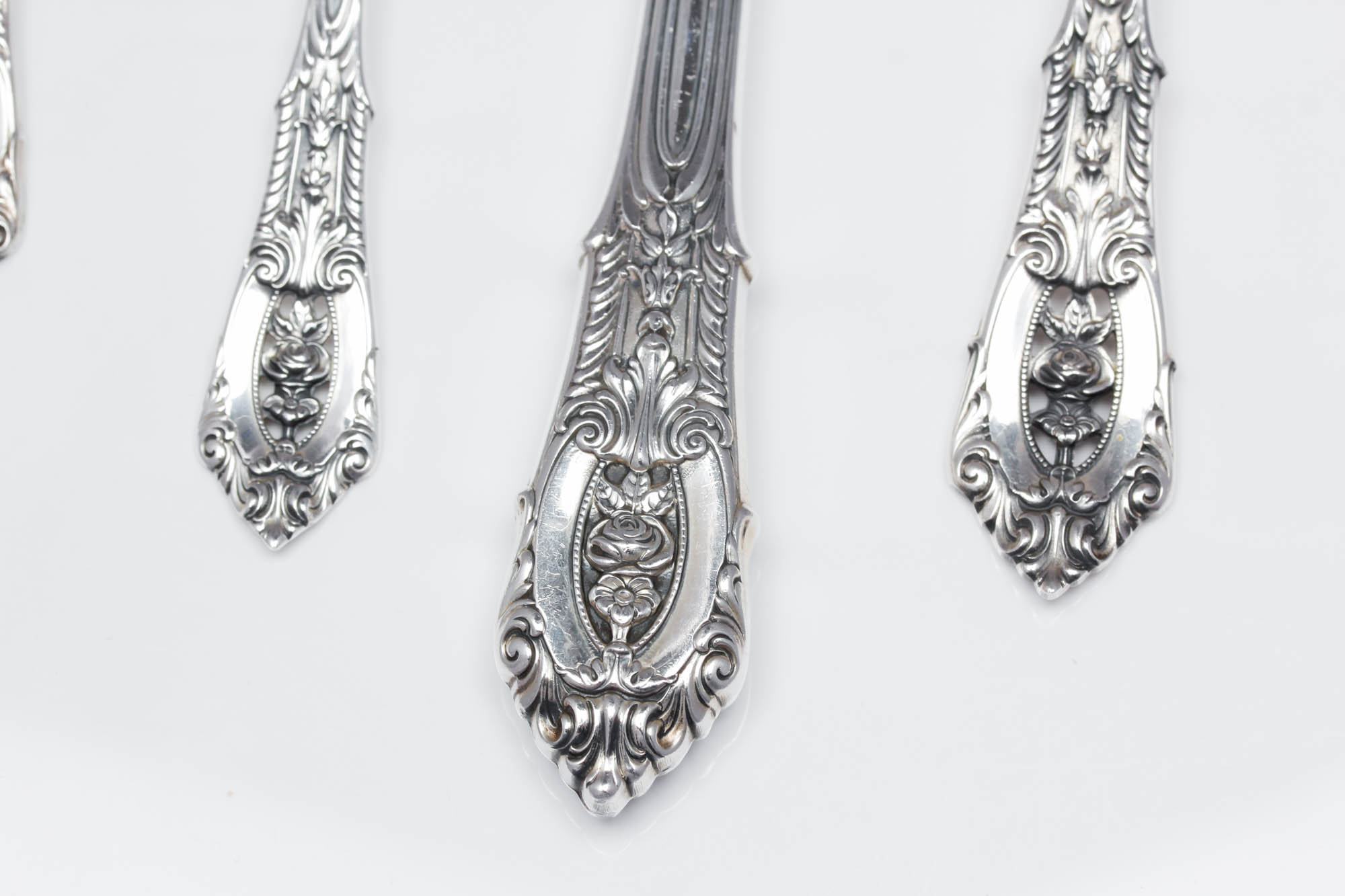 Wallace Sterling Silver "Rose Point" Flatware
