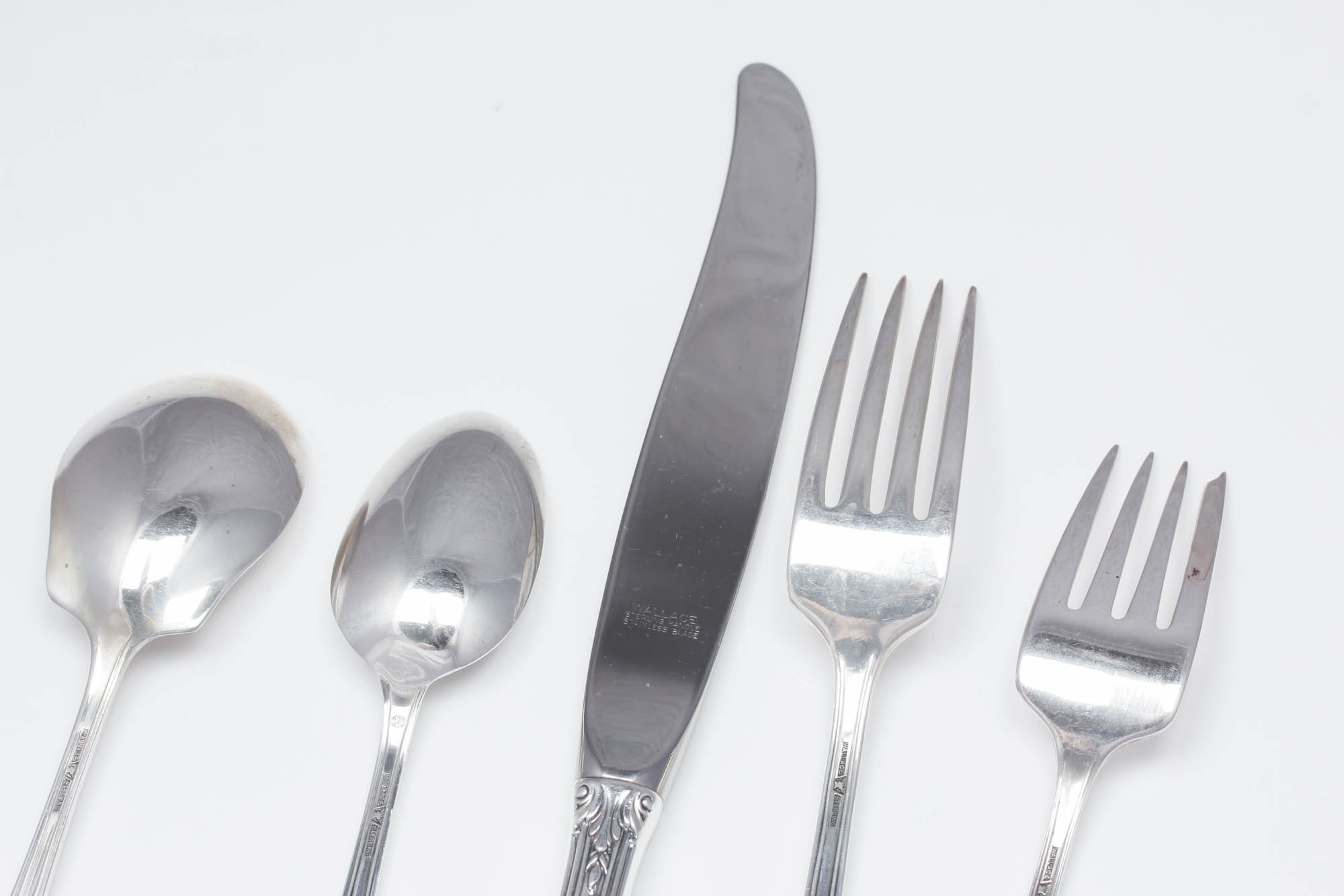 Wallace Sterling Silver "Rose Point" Flatware