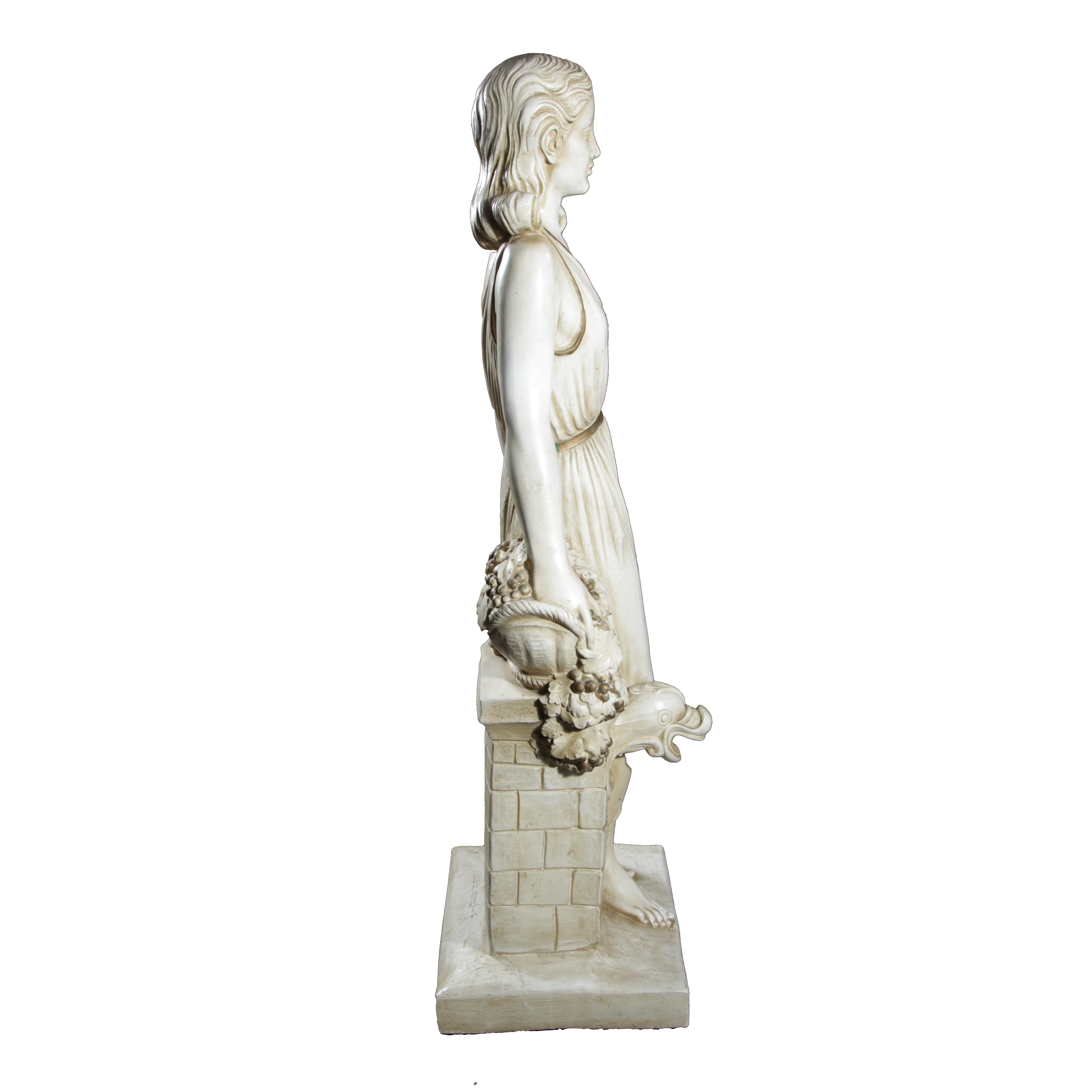 1969 Universal Statuary Grecian Woman Chalkware Figure #490