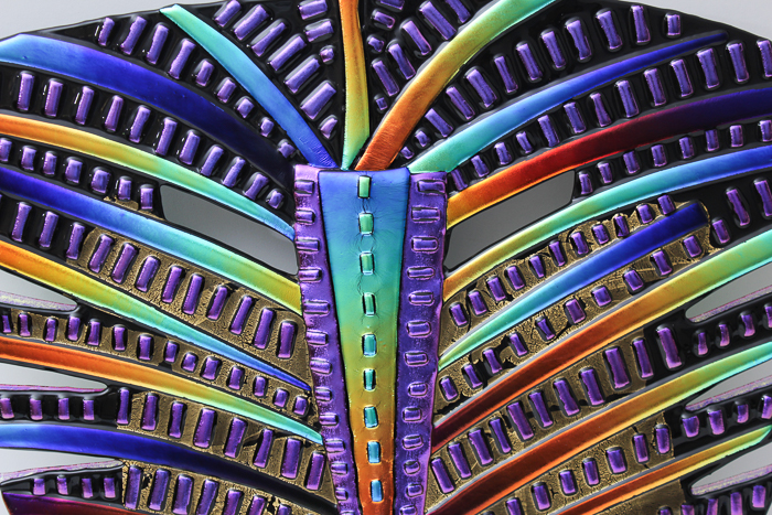 Fused Art Glass Mask by Paul White