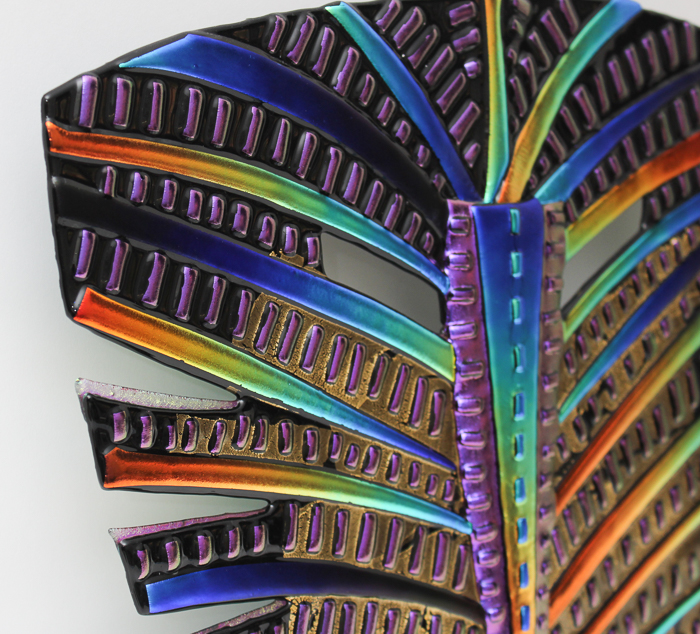 Fused Art Glass Mask by Paul White