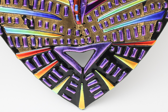 Fused Art Glass Mask by Paul White