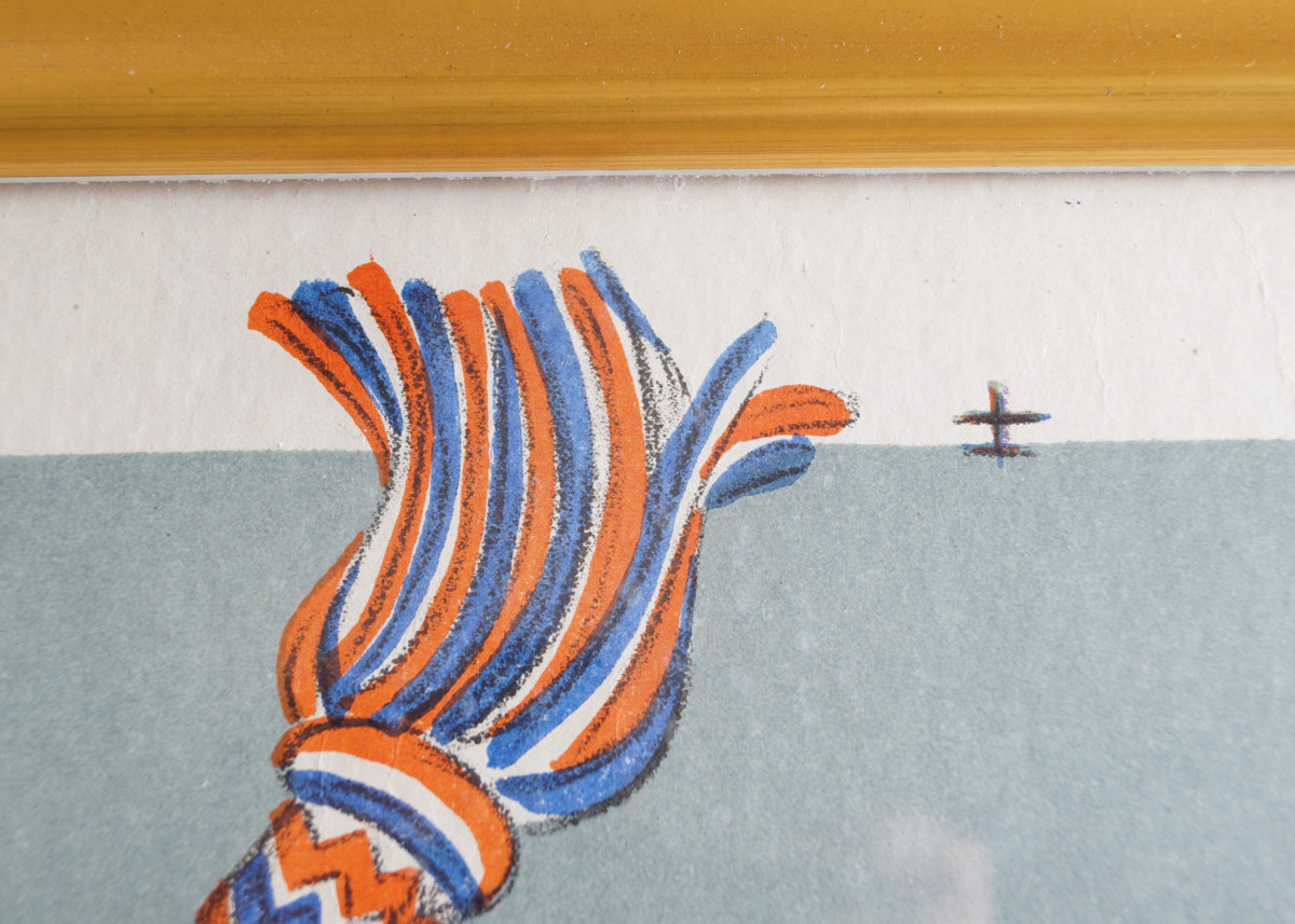 Large Vintage Lotti Advertisement Poster