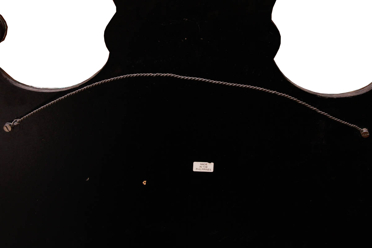 Ornate Silver Tone Wall Mirror