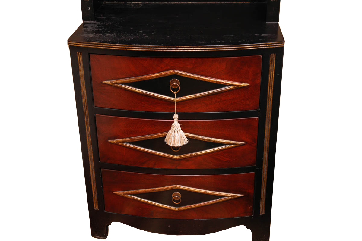 Pair of Vintage Chest of Drawers With Bookcase Shelving