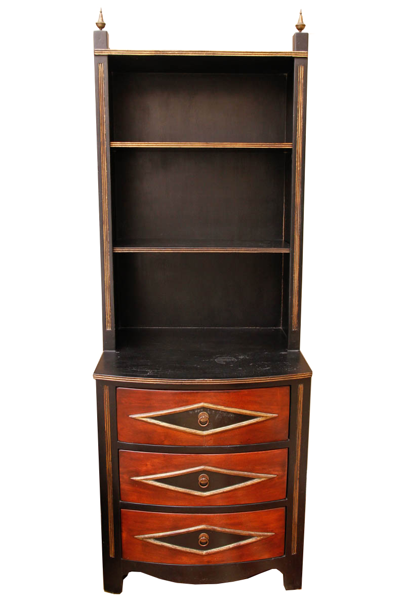 Pair of Vintage Chest of Drawers With Bookcase Shelving