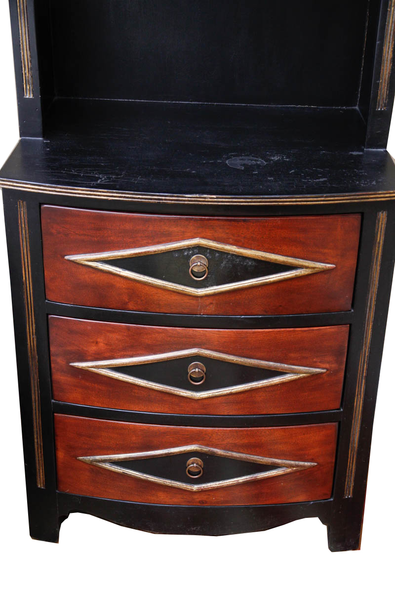 Pair of Vintage Chest of Drawers With Bookcase Shelving