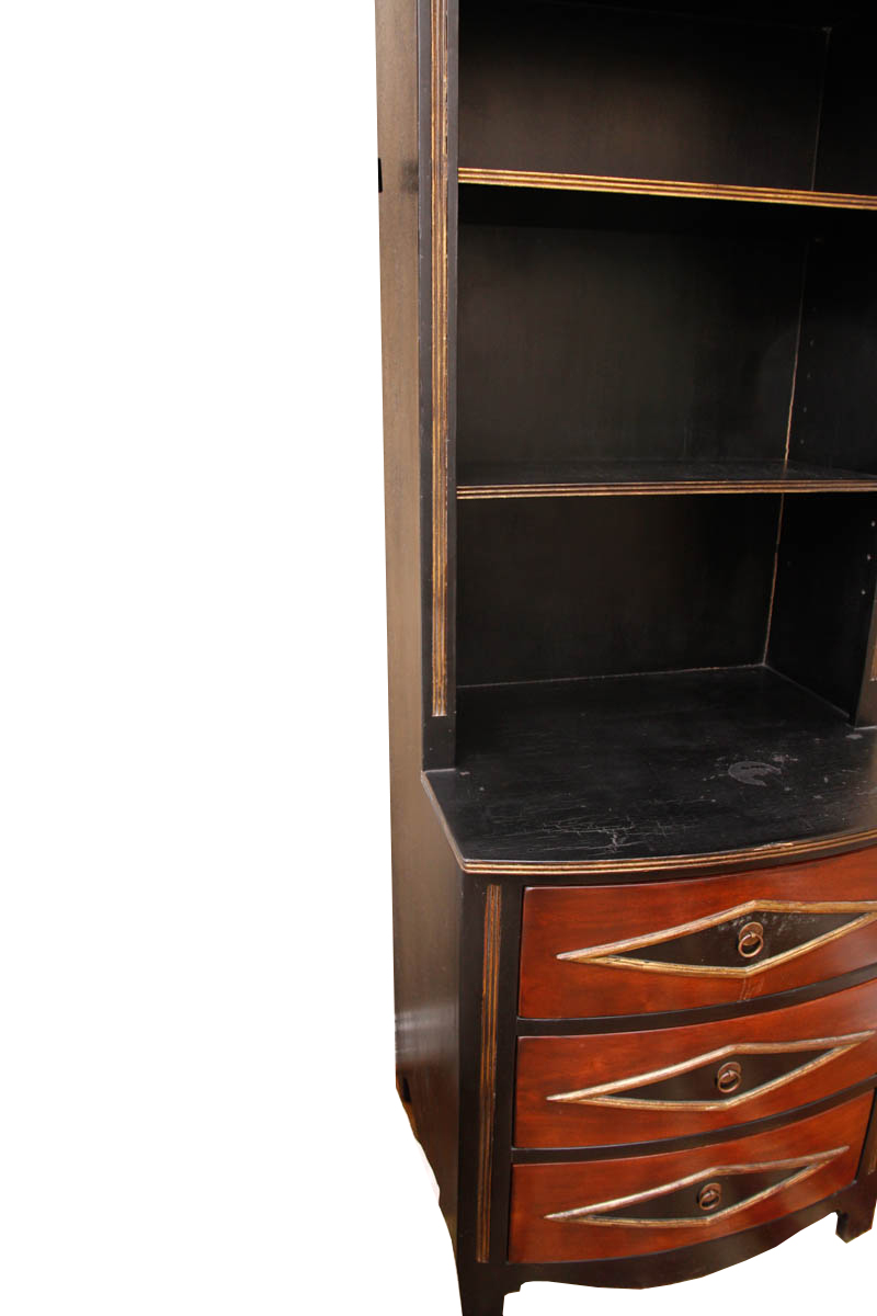 Pair of Vintage Chest of Drawers With Bookcase Shelving
