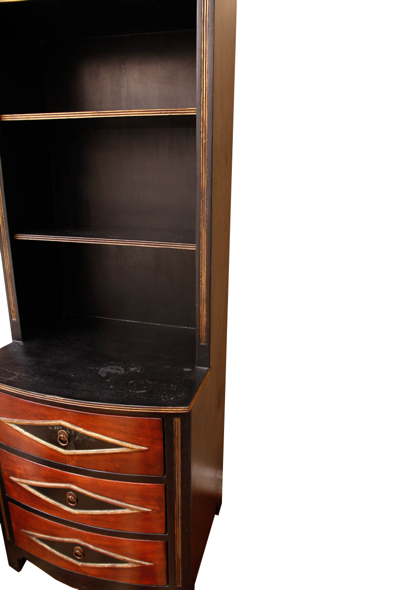 Pair of Vintage Chest of Drawers With Bookcase Shelving