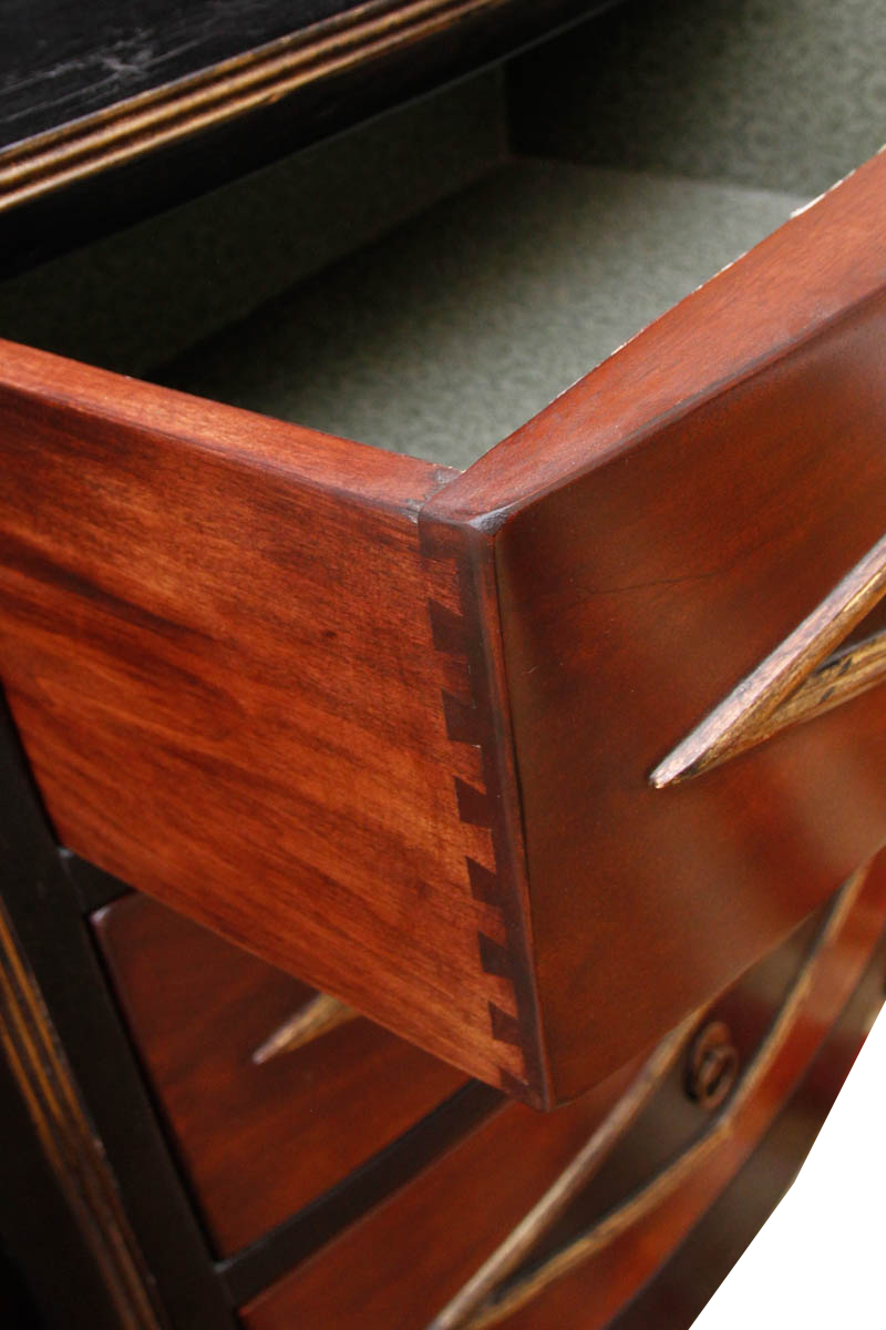 Pair of Vintage Chest of Drawers With Bookcase Shelving