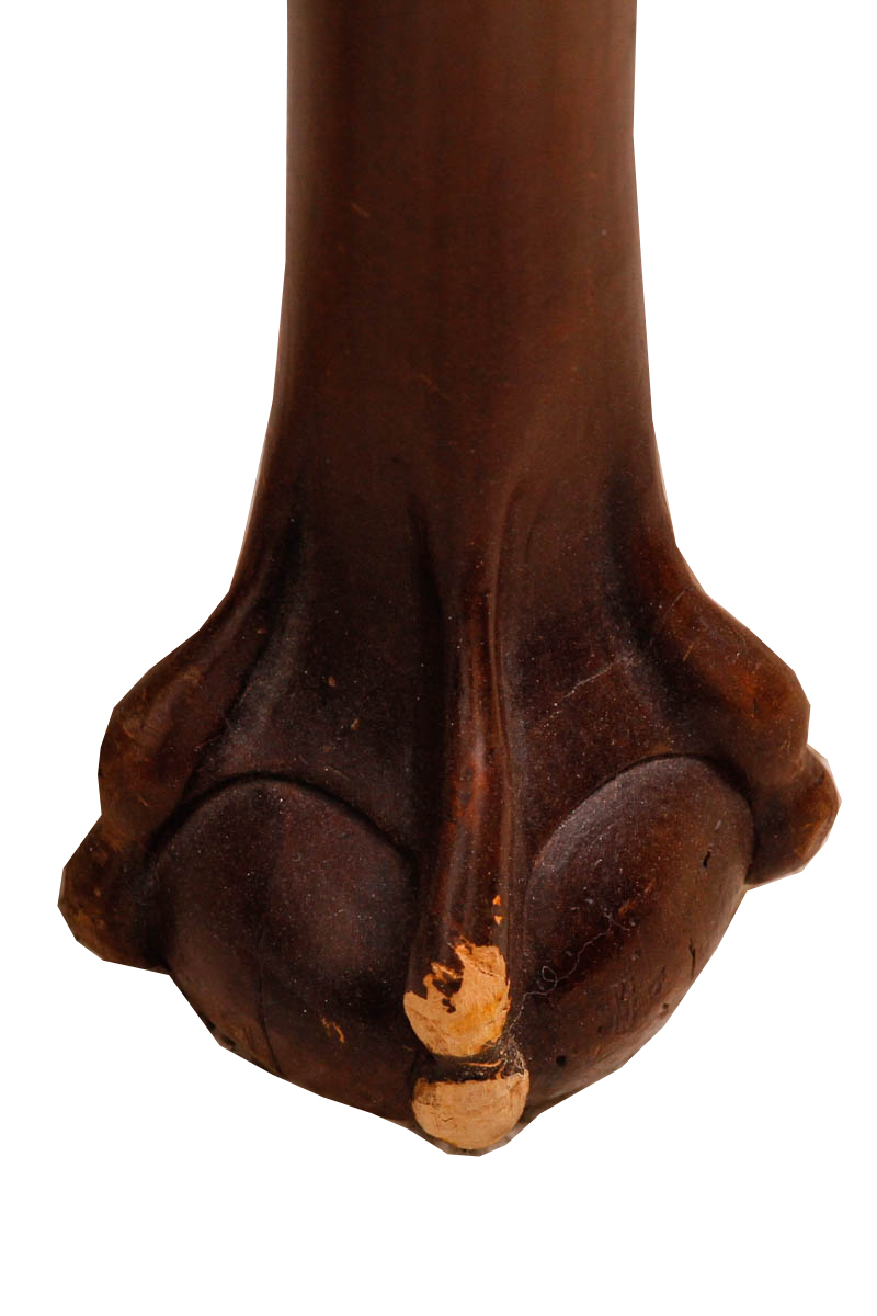 Chippendale Style Leather Top Desk and Upholstered Chair