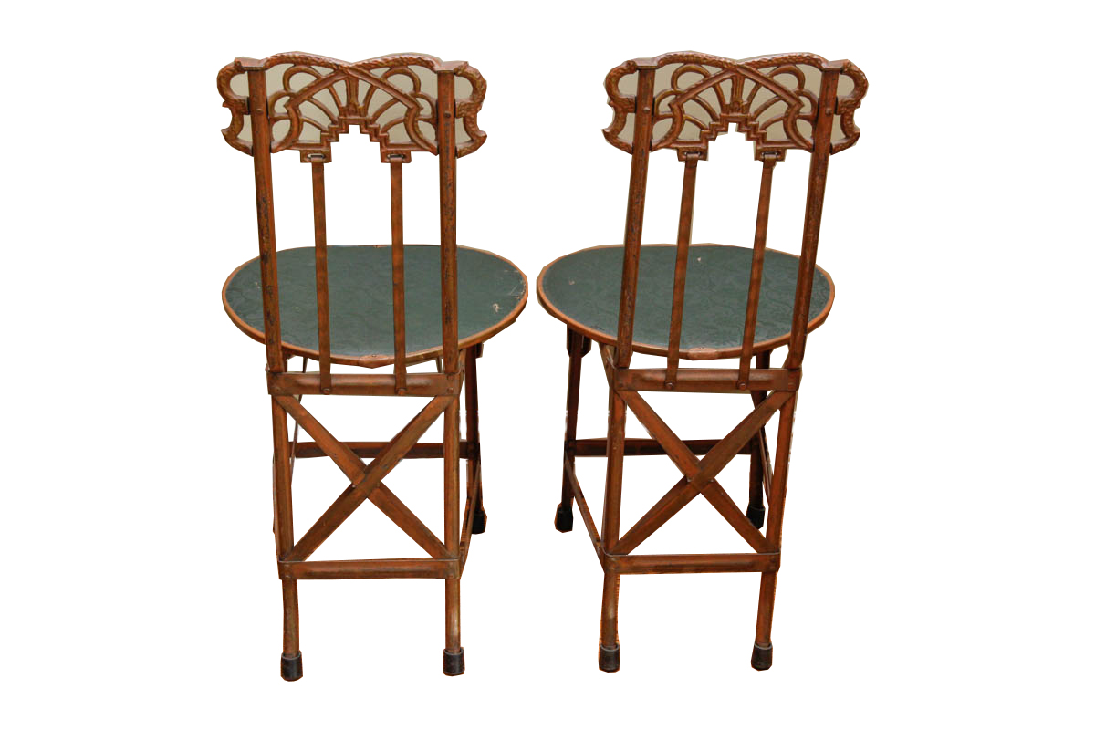 Vintage Art Nouveau Inspired Table With Chairs