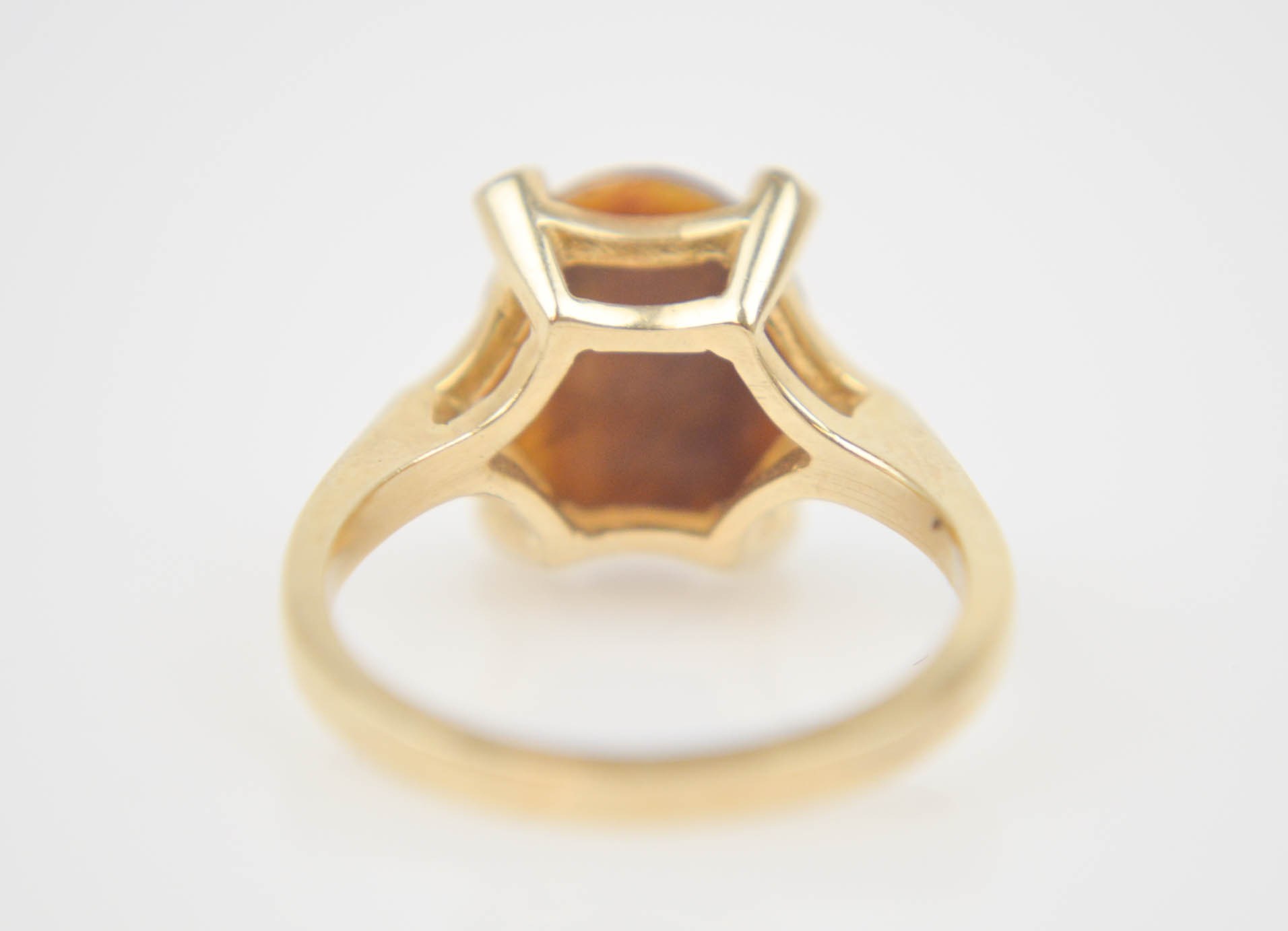 10K Yellow Gold Tiger's Eye Ring