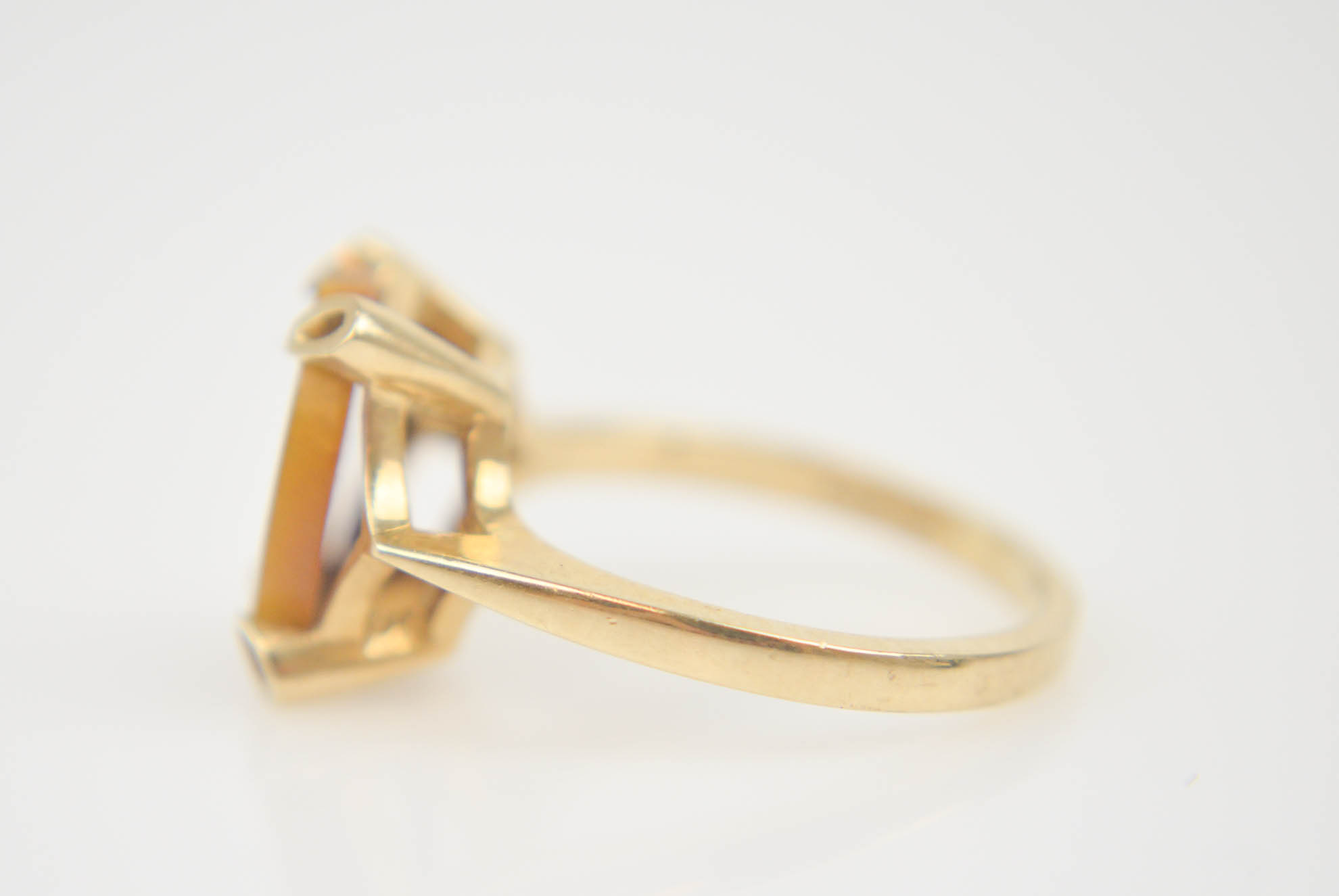 10K Yellow Gold Tiger's Eye Ring