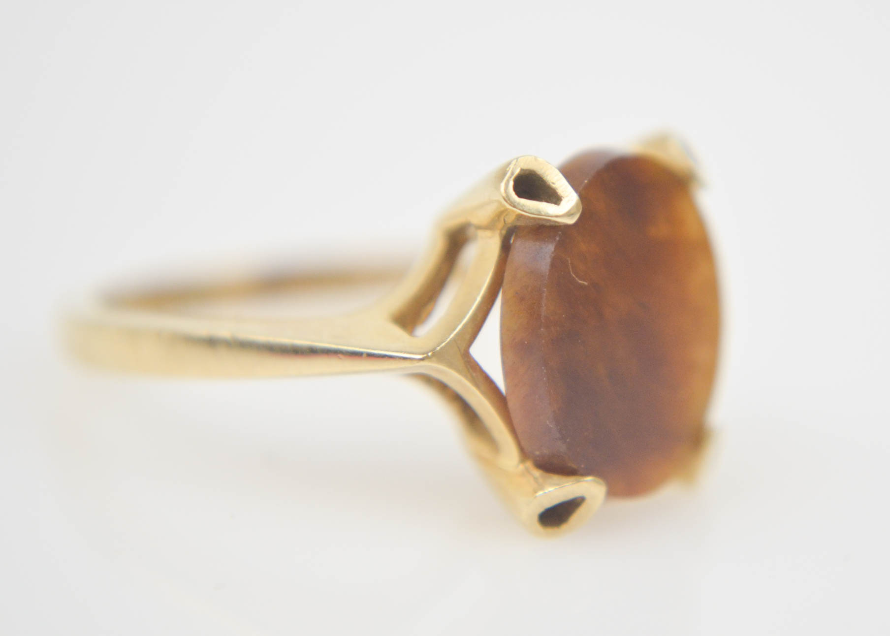 10K Yellow Gold Tiger's Eye Ring