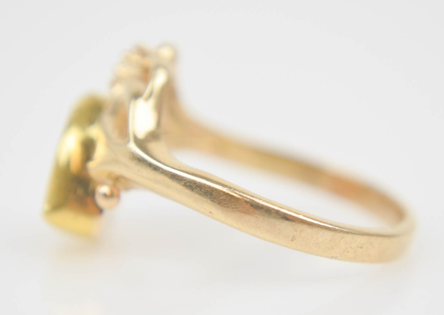 Vintage 14K and Watermelon Tourmaline Ring