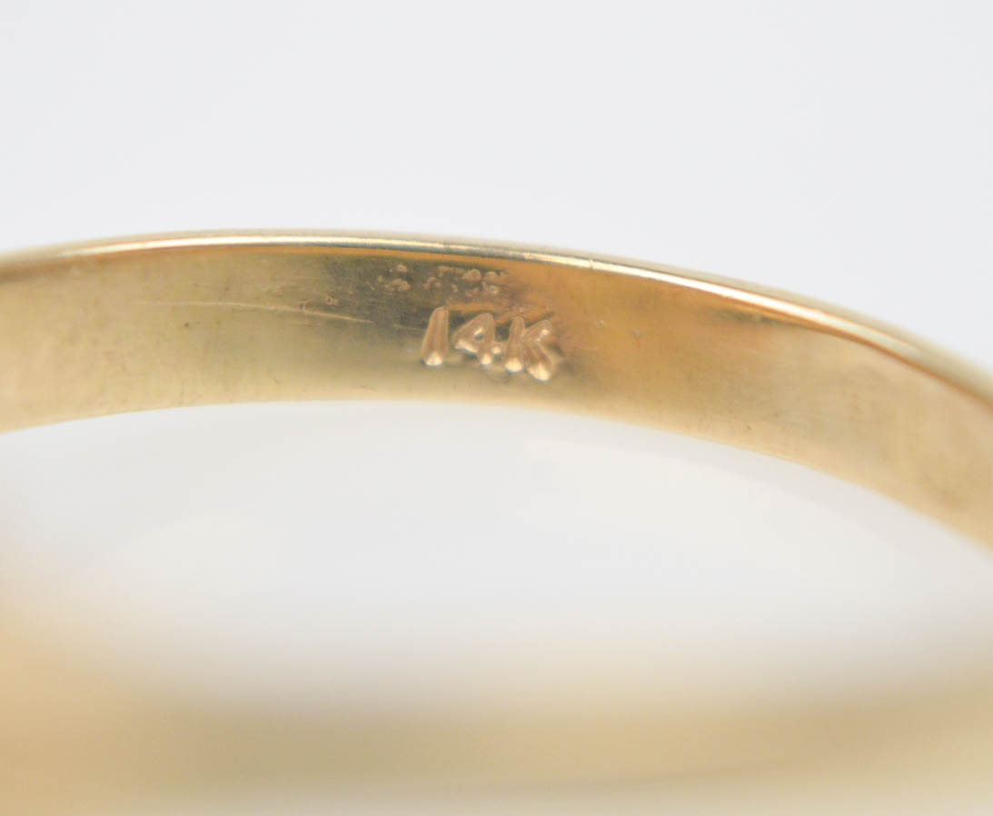 Vintage 14K and Watermelon Tourmaline Ring