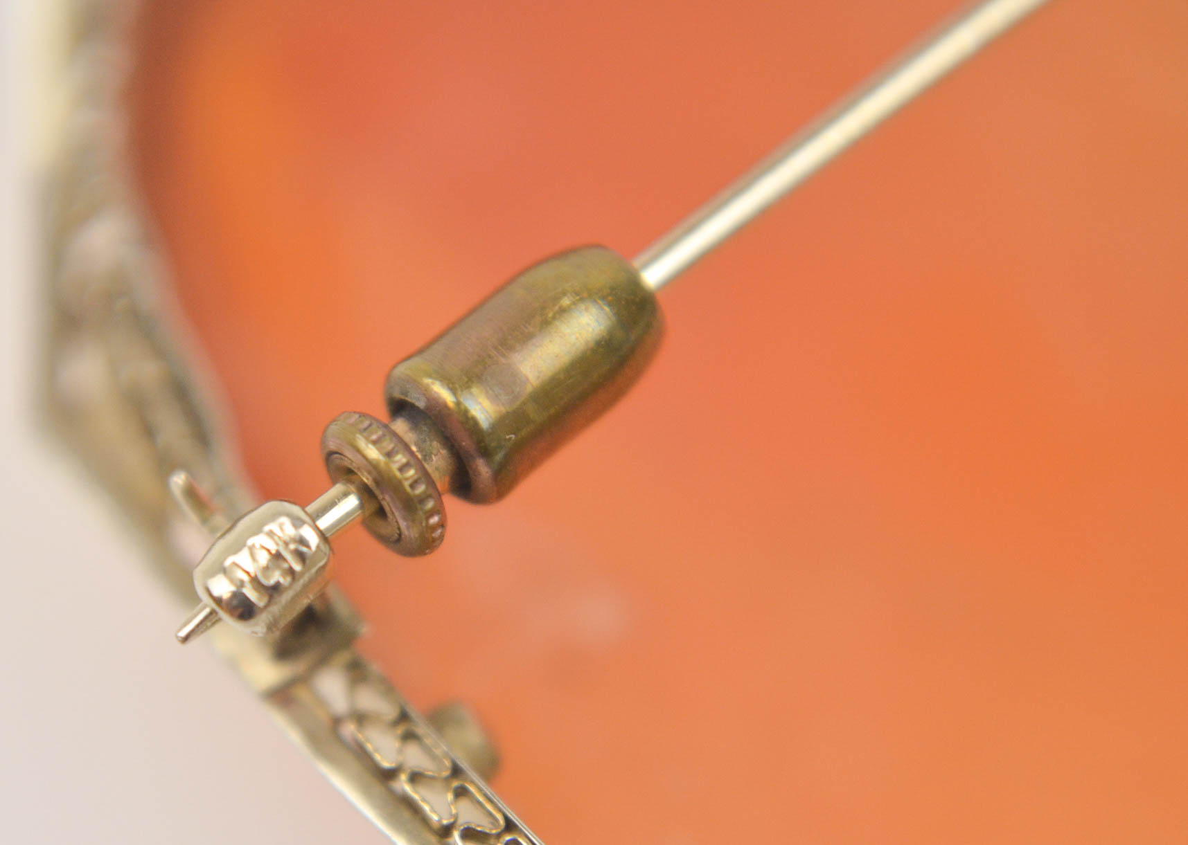 Carved Shell Cameo with 14 K Convertible Pin and Pendant