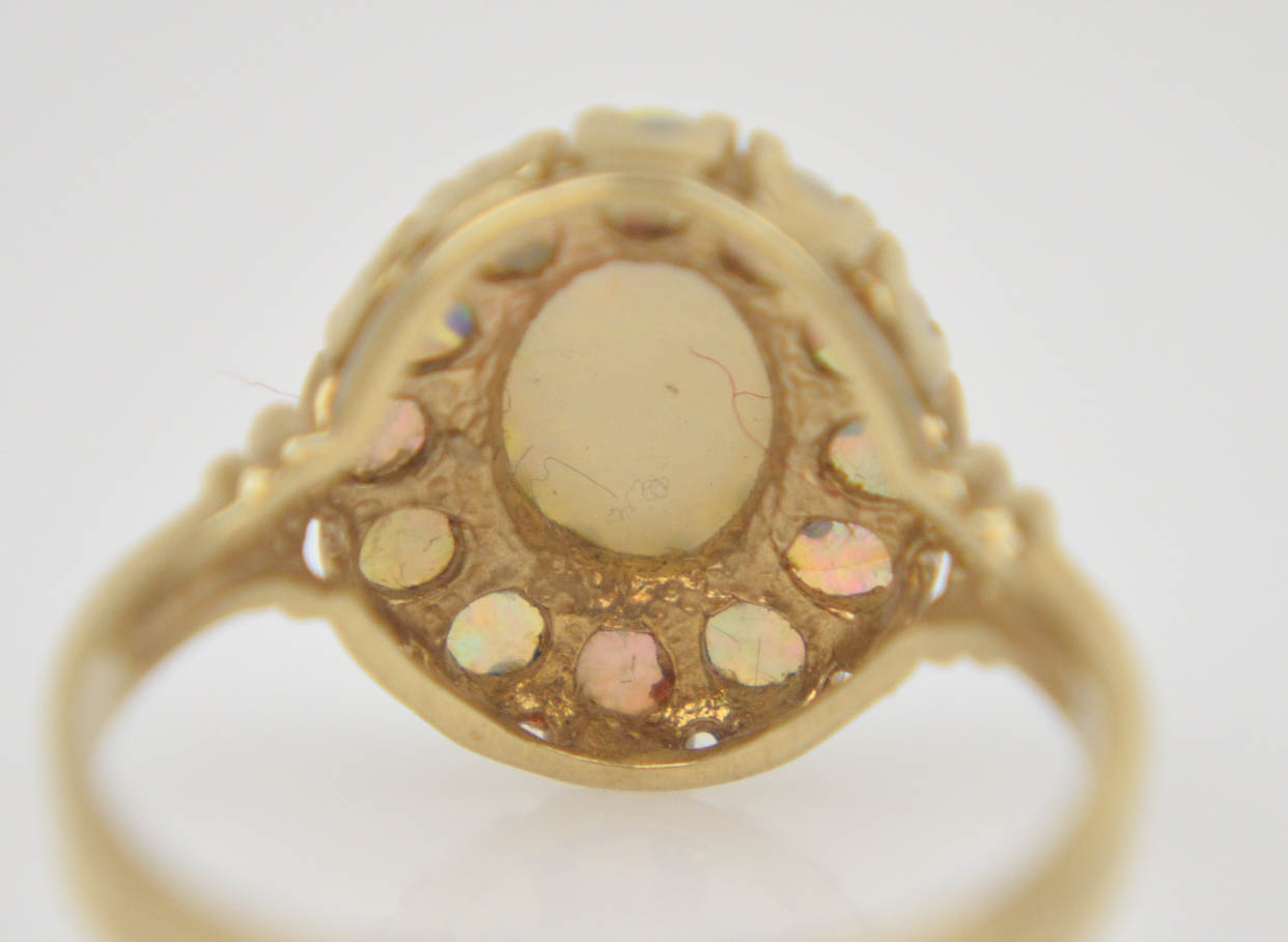 10K Yellow Gold Opal Ring