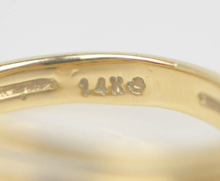 14K Yellow Gold Diamond Ring