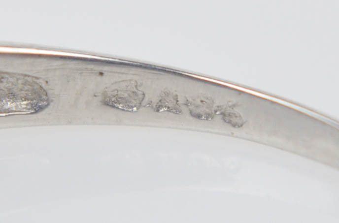 9K White Gold Alexandrite Ring