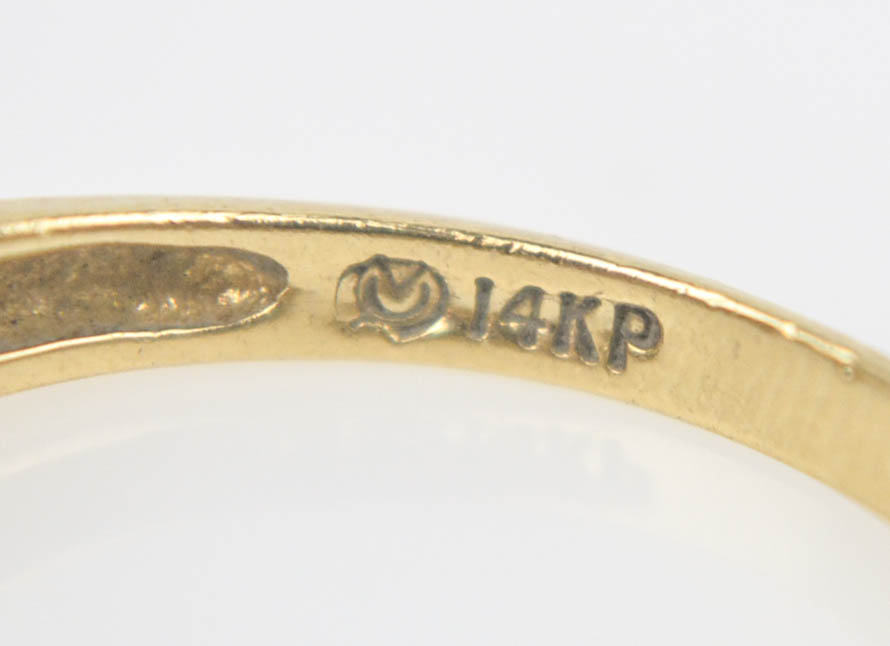 14K Yellow Gold Multi-colored Gemstone Ring