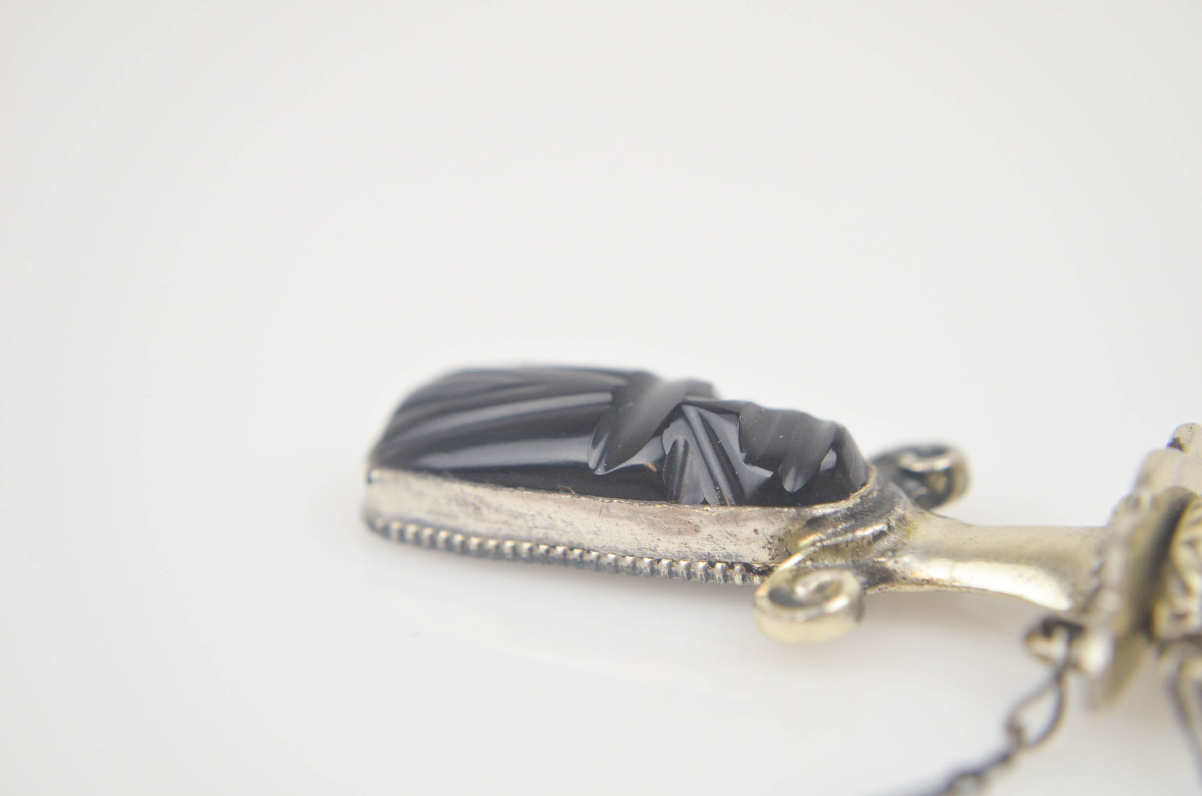 Vintage Pair of Sterling Silver Brooches