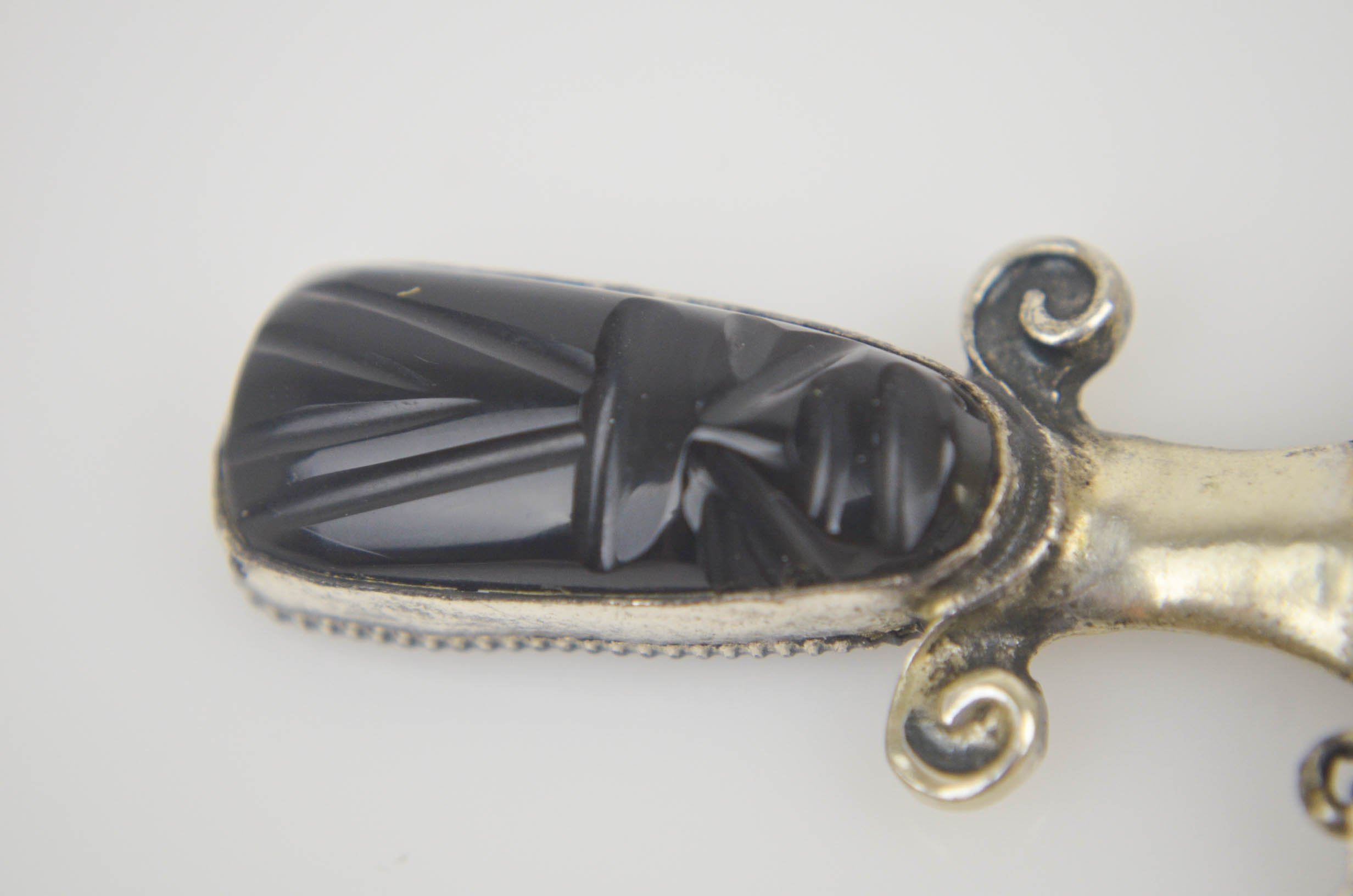 Vintage Pair of Sterling Silver Brooches