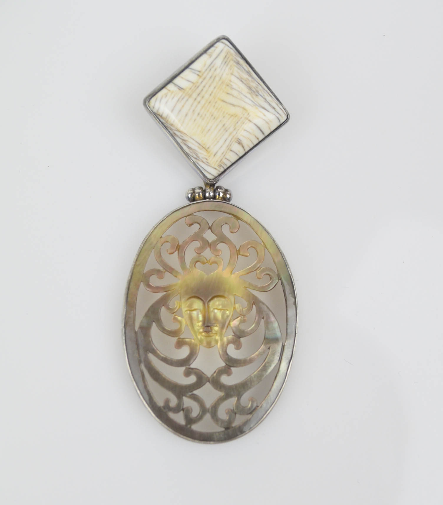 Sterling and Multi Colored Stone Pendants