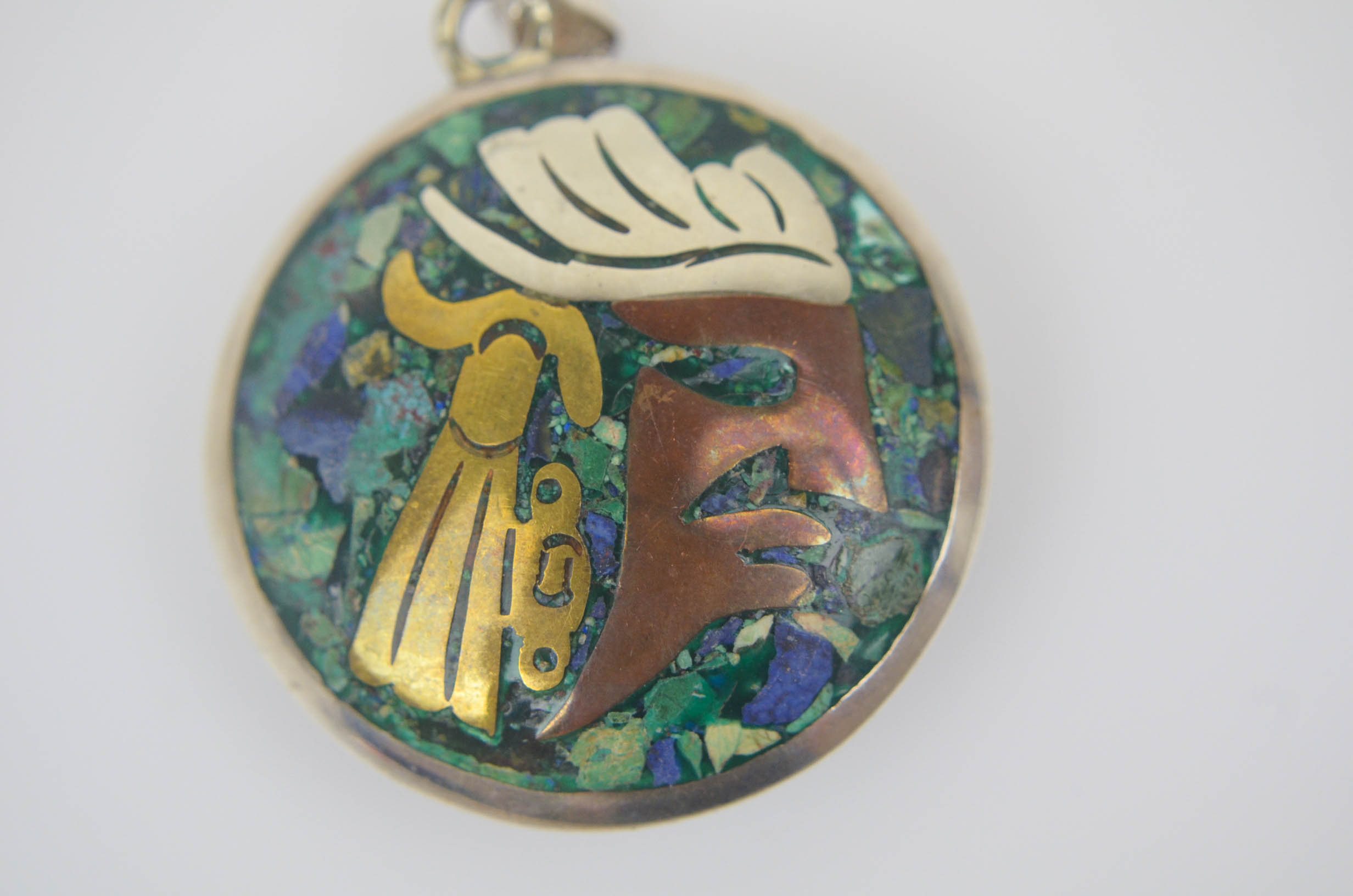 Sterling and Multi Colored Stone Pendants