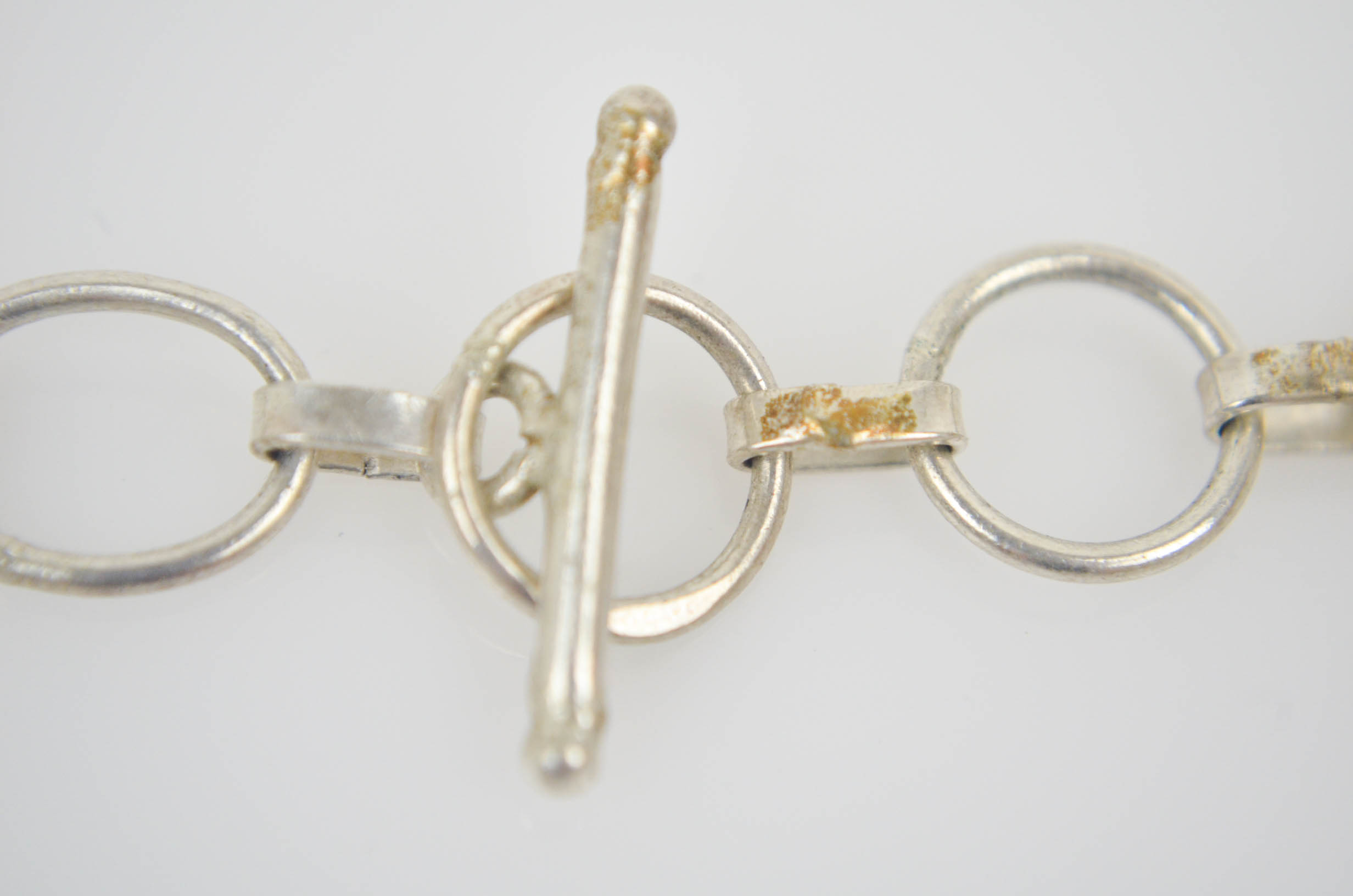 Sterling Silver Necklace with Multi Colored Stones