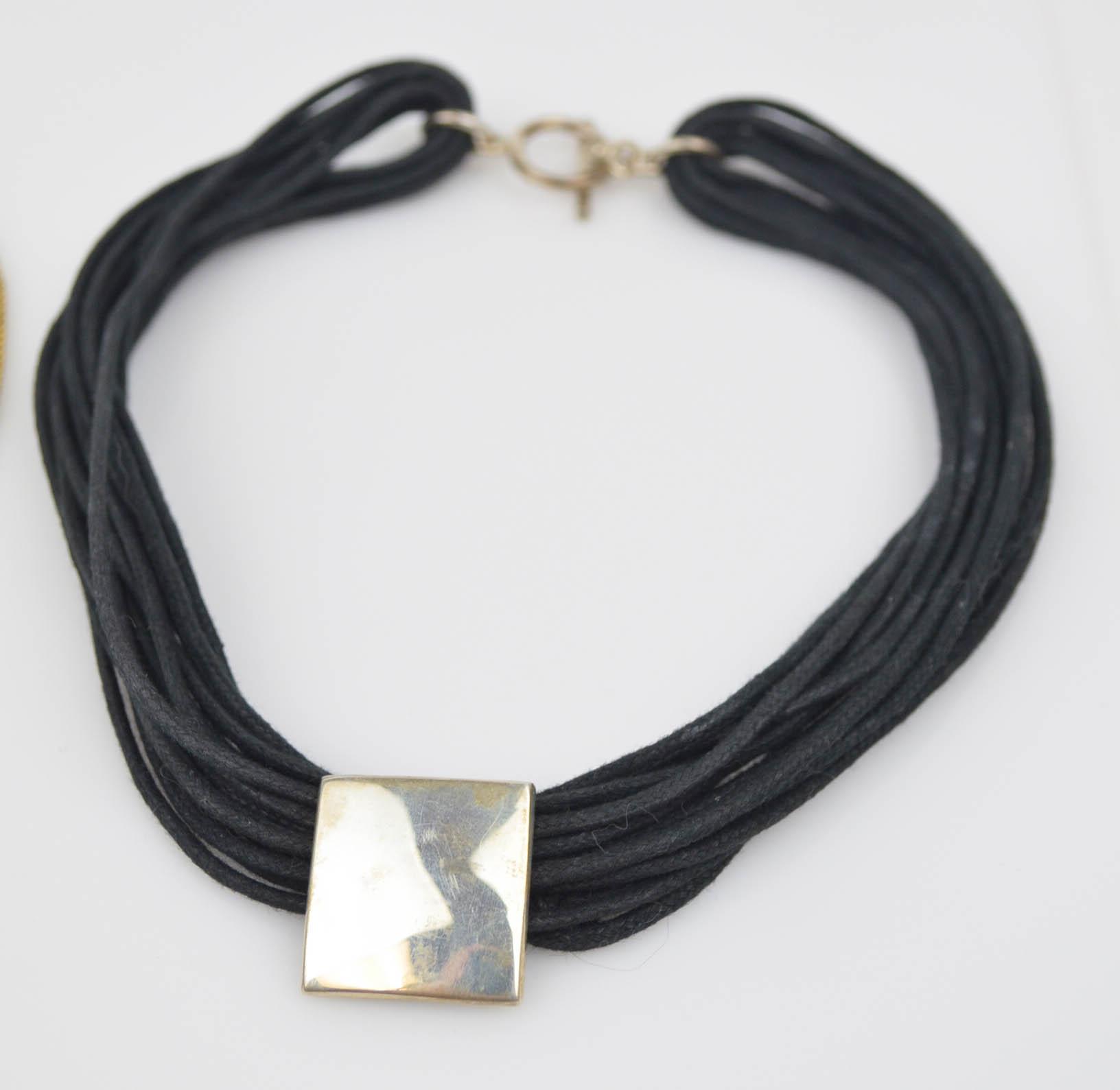 Pair of Sterling Silver Statement Necklaces