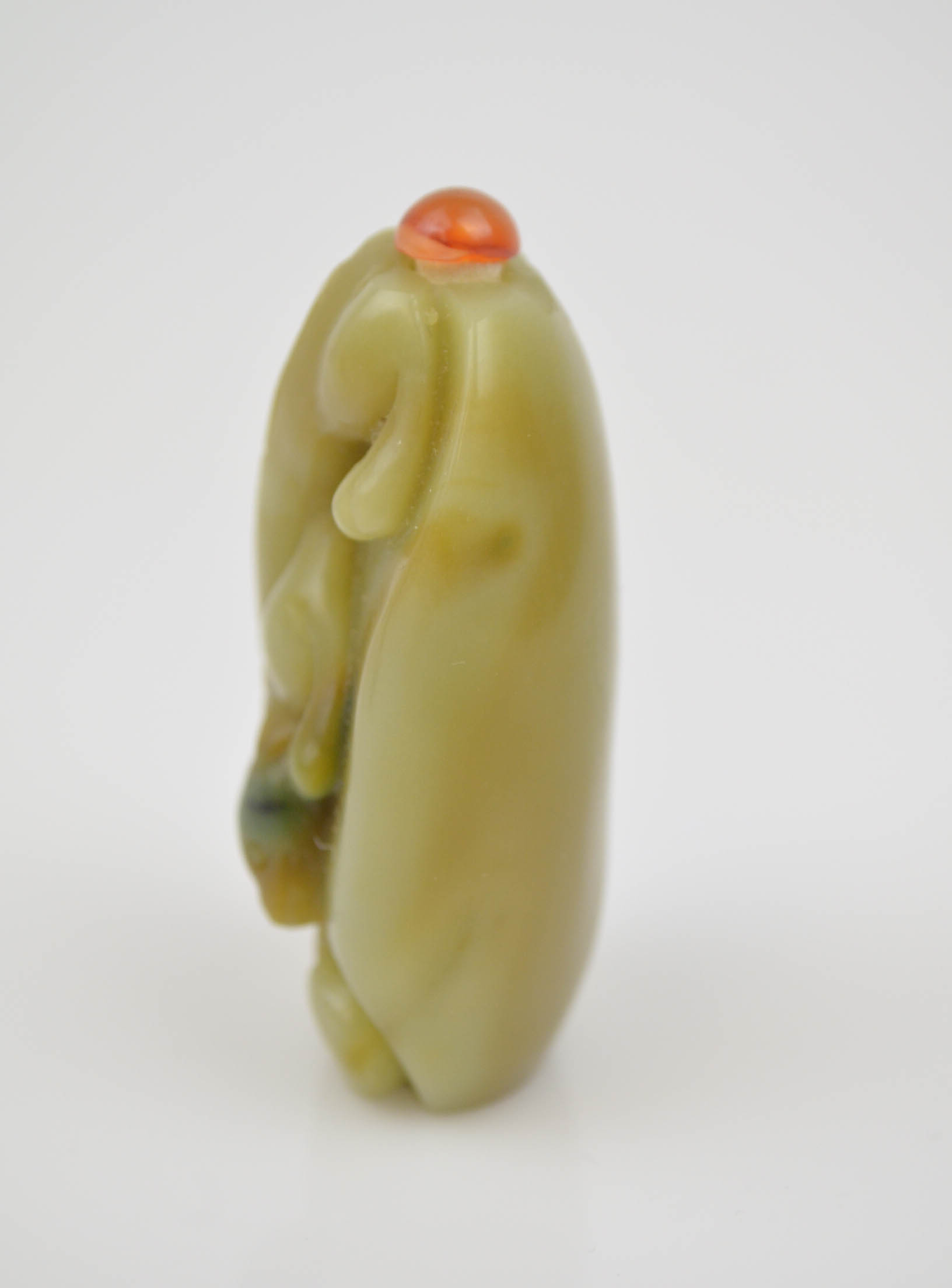 Three Polished Stone Chinese Snuff Bottles