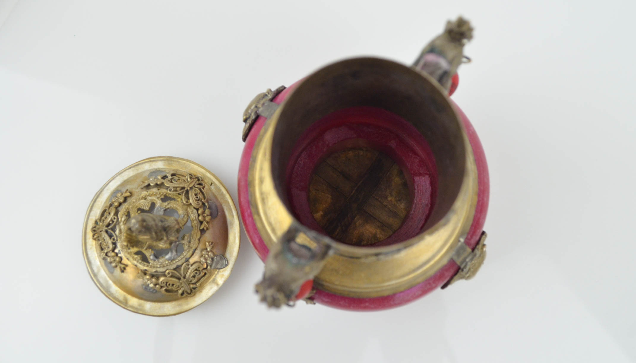 Collection of Chinese Red Stone Decor Pieces