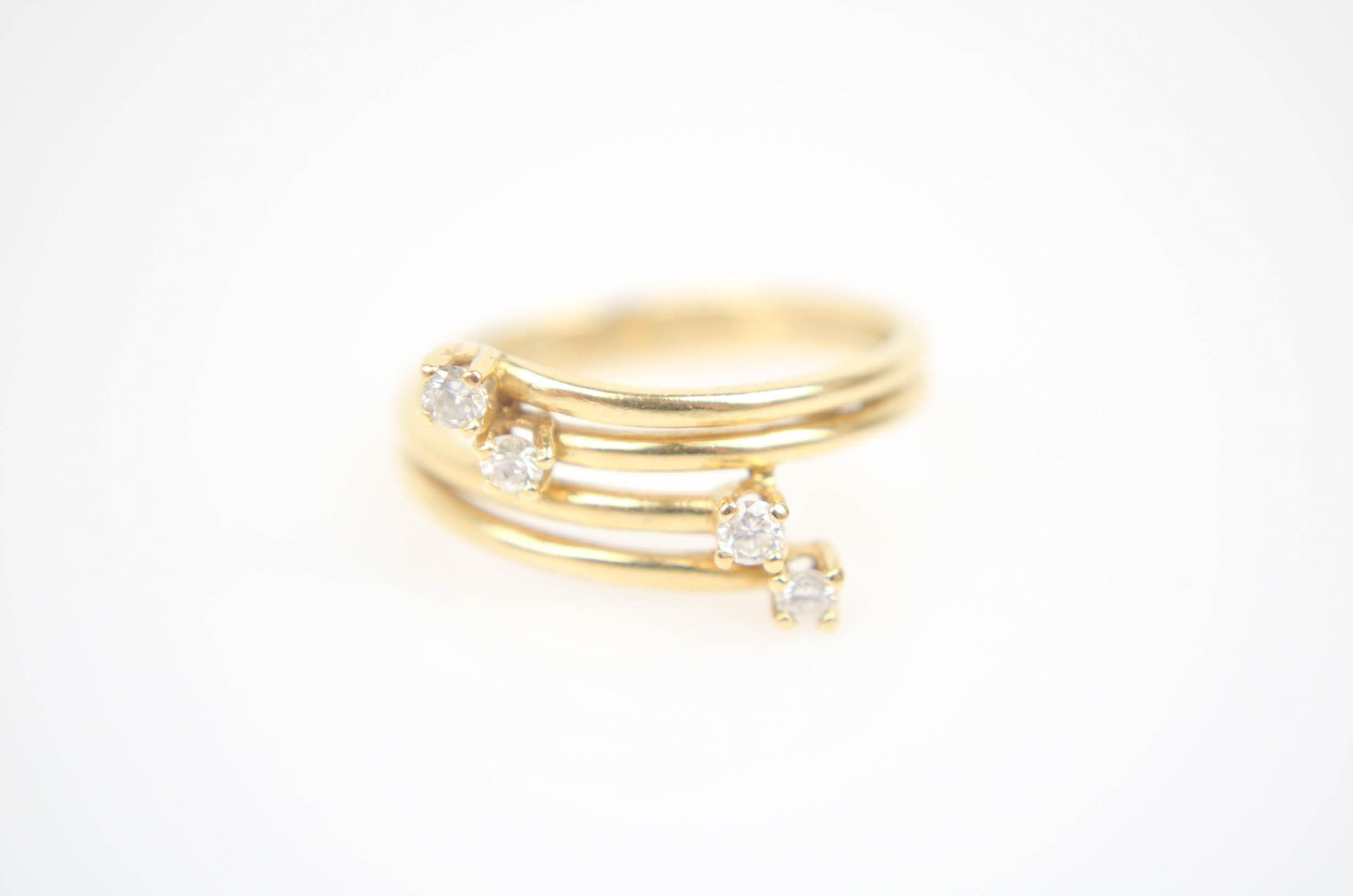 14K Yellow Gold Diamond Ring