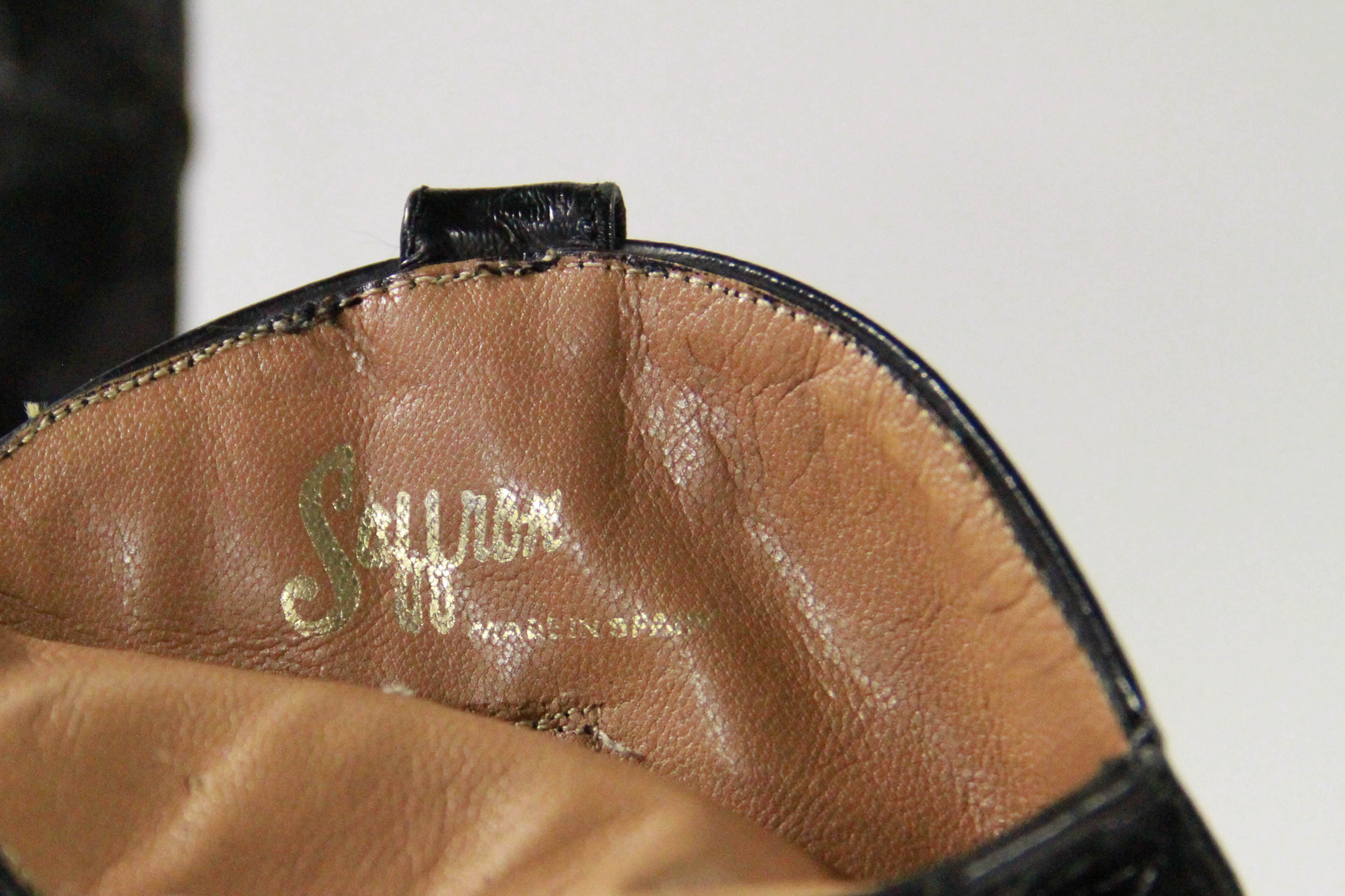 Saffron Black Eel Women's Cowboy Boots