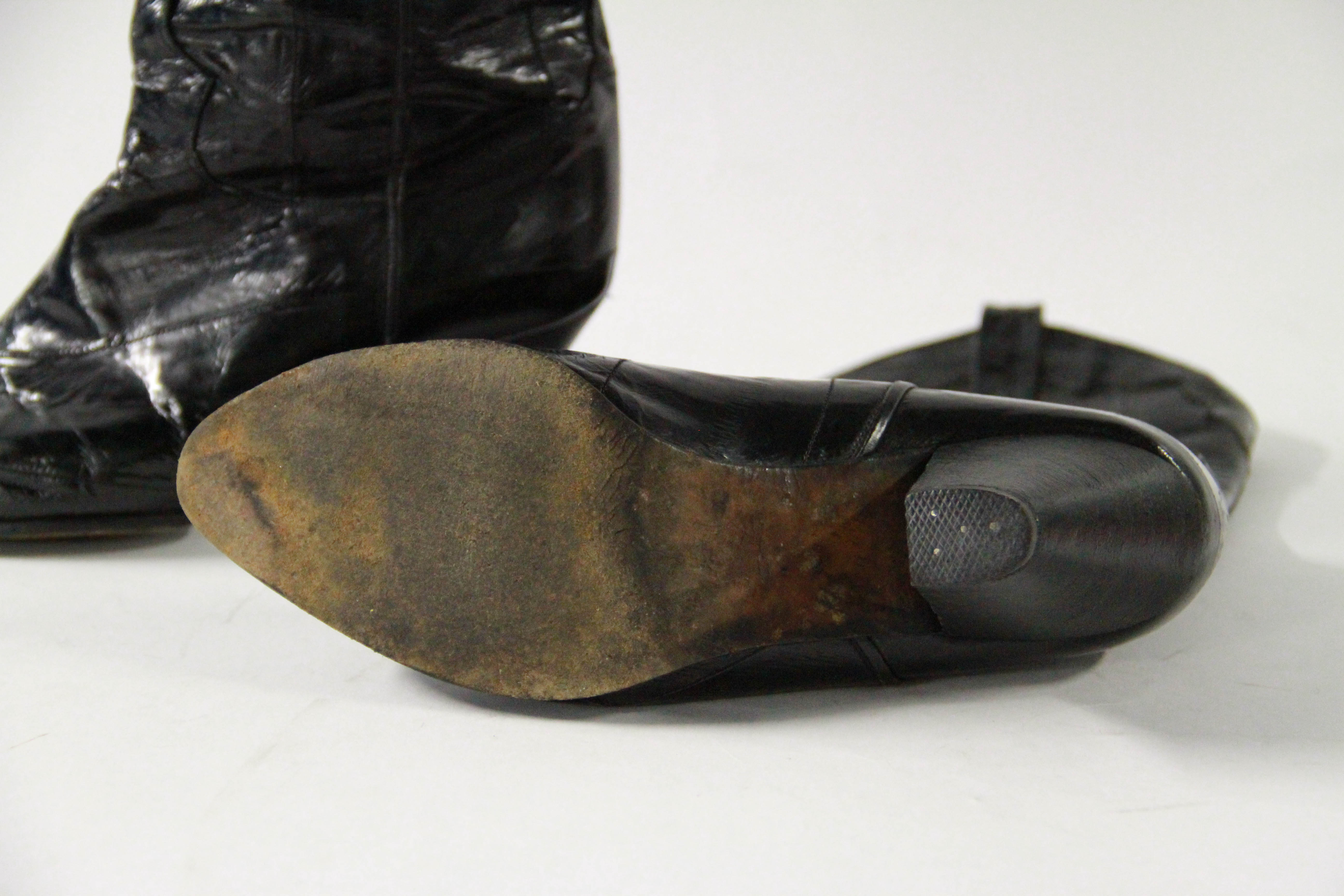 Saffron Black Eel Women's Cowboy Boots