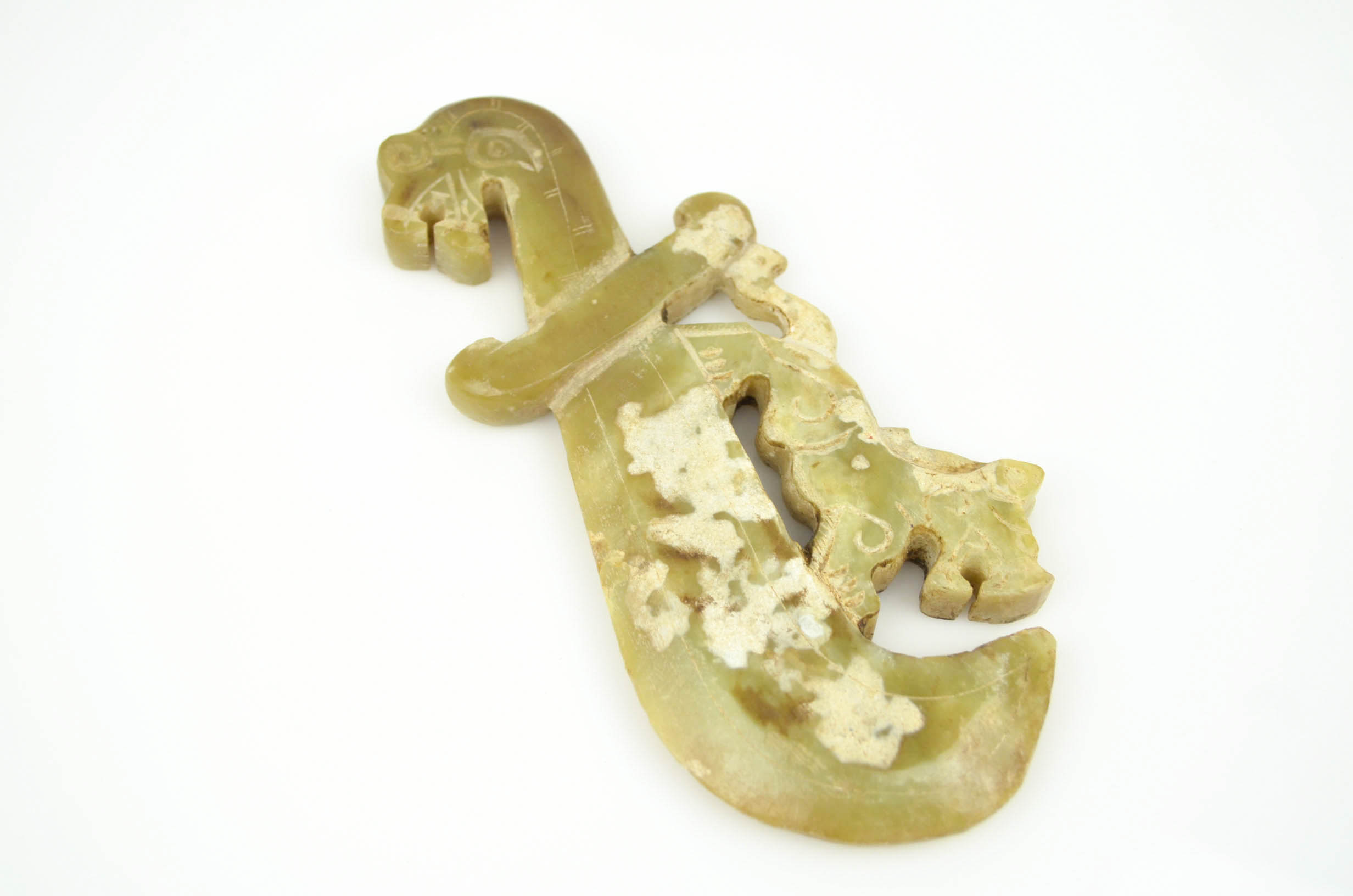 Carved Serpentine Stone Piece