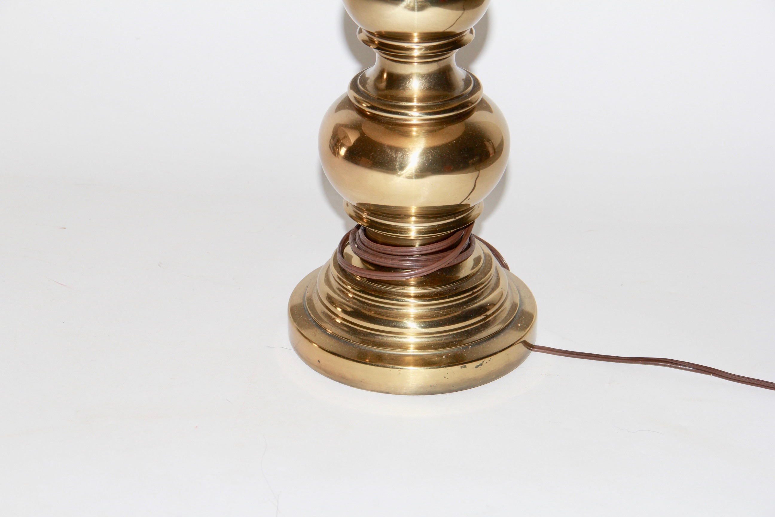 Three Brass Table Lamps