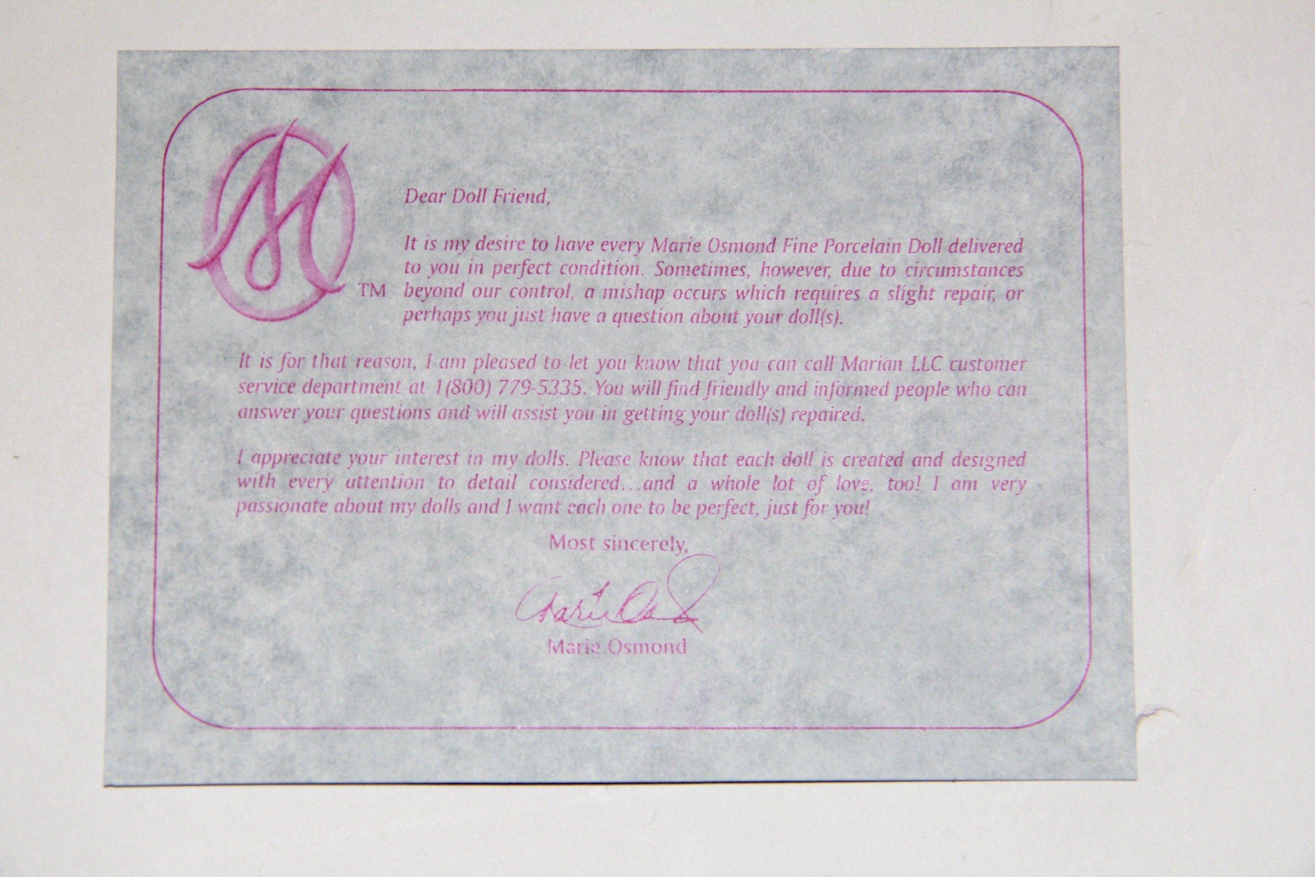 Marie Osmond "Mato Tiny Tot" and "Chenoa Tiny Tot" Dolls