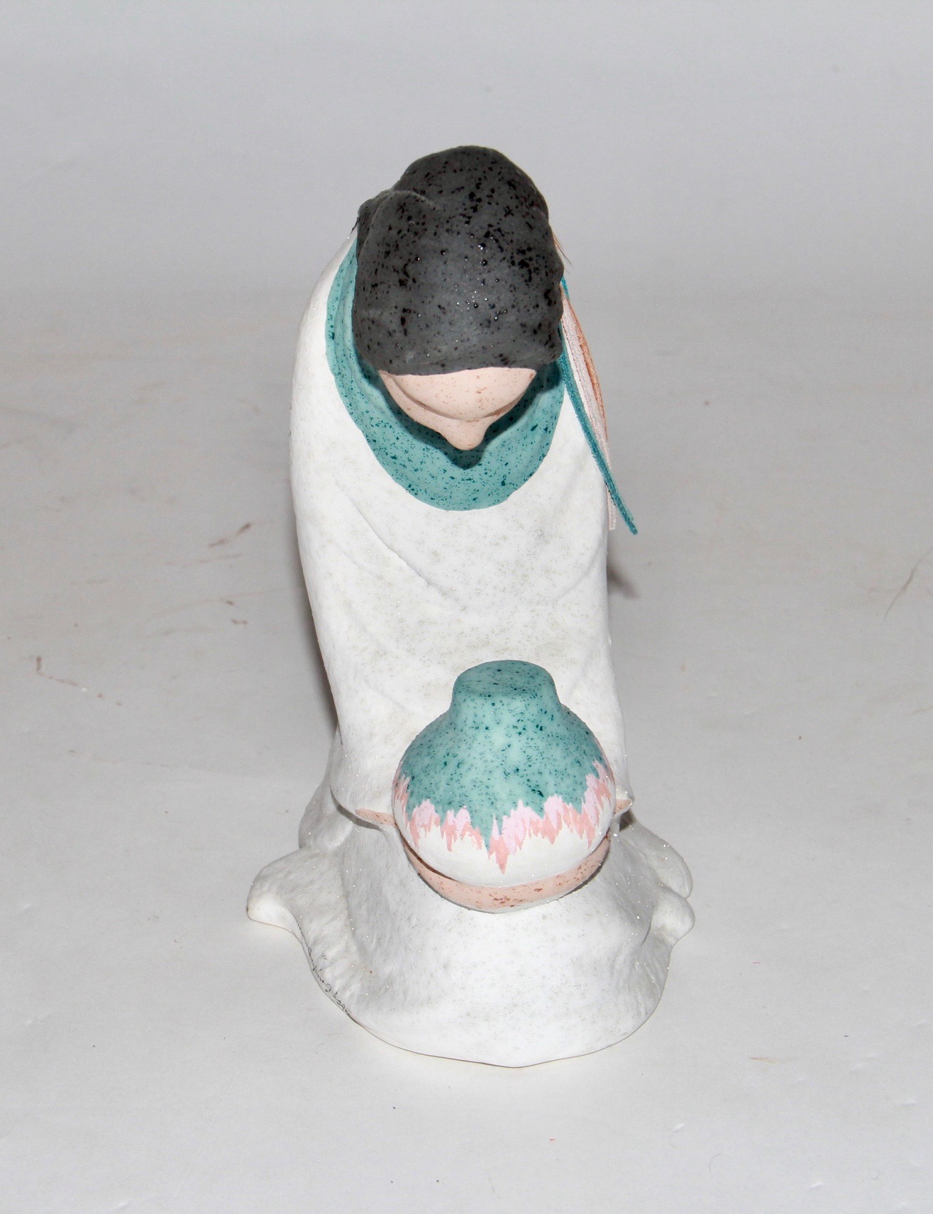 Sylvia Diaz Ceramic Figurine of Southwestern Style Woman