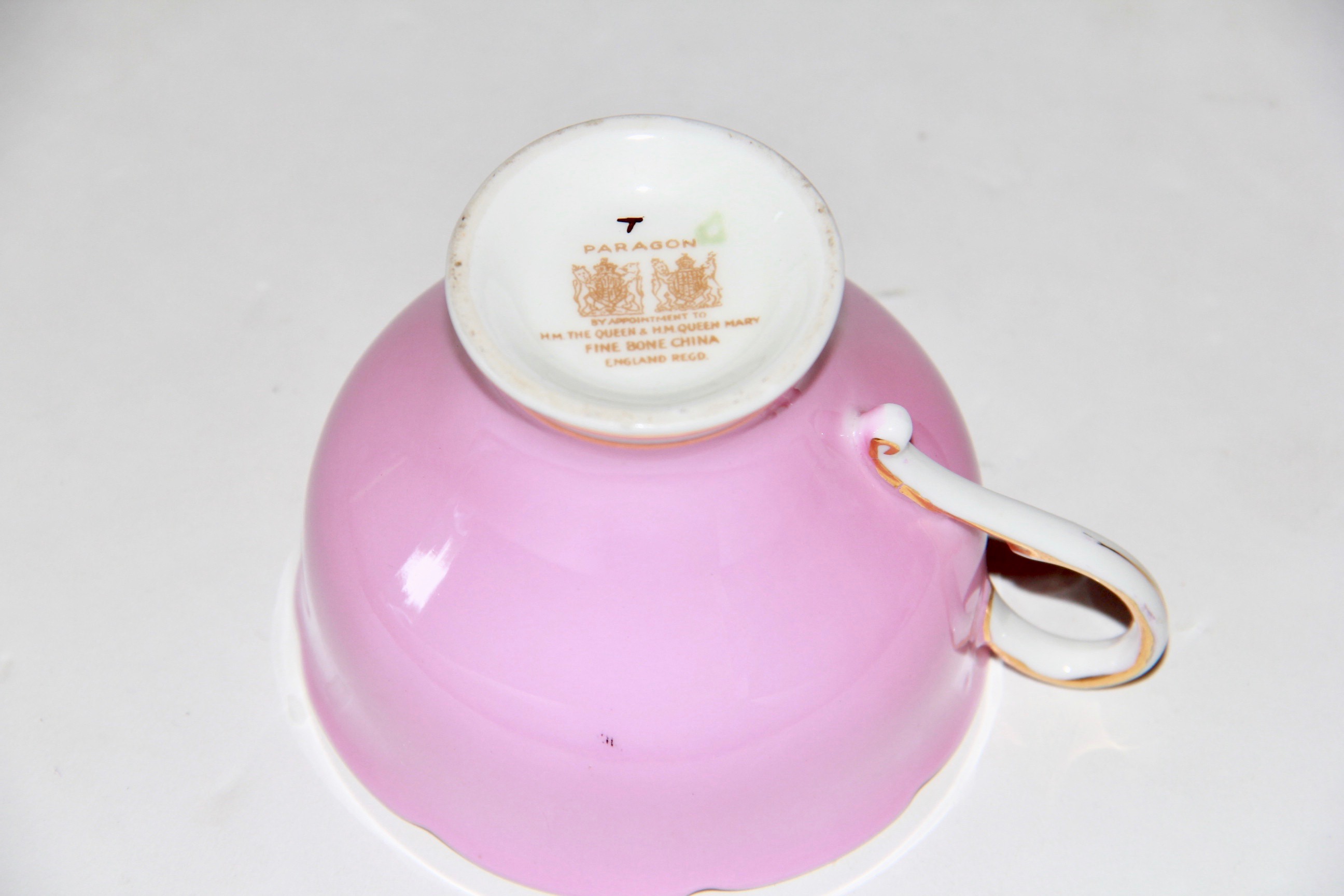 Porcelain Teacups and Saucers Including Paragon