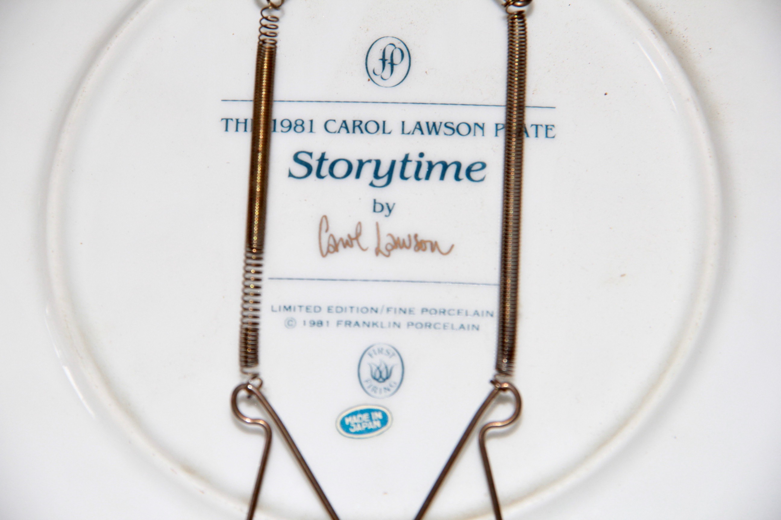 Carol Lawson Collector's Plates