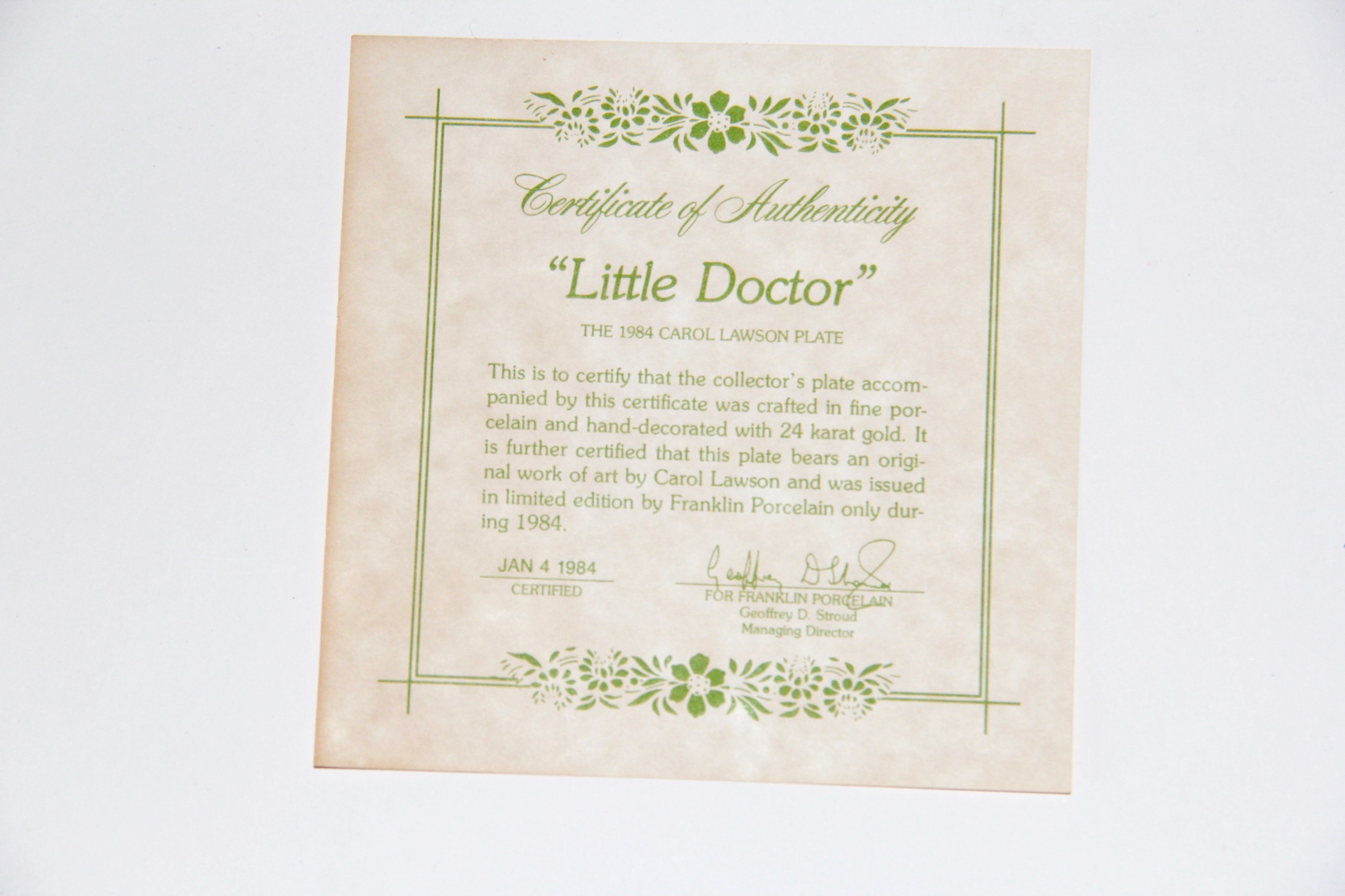 Carol Lawson Collector's Plates