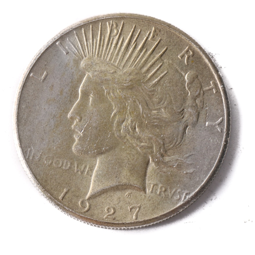 1927 Silver Peace Dollar