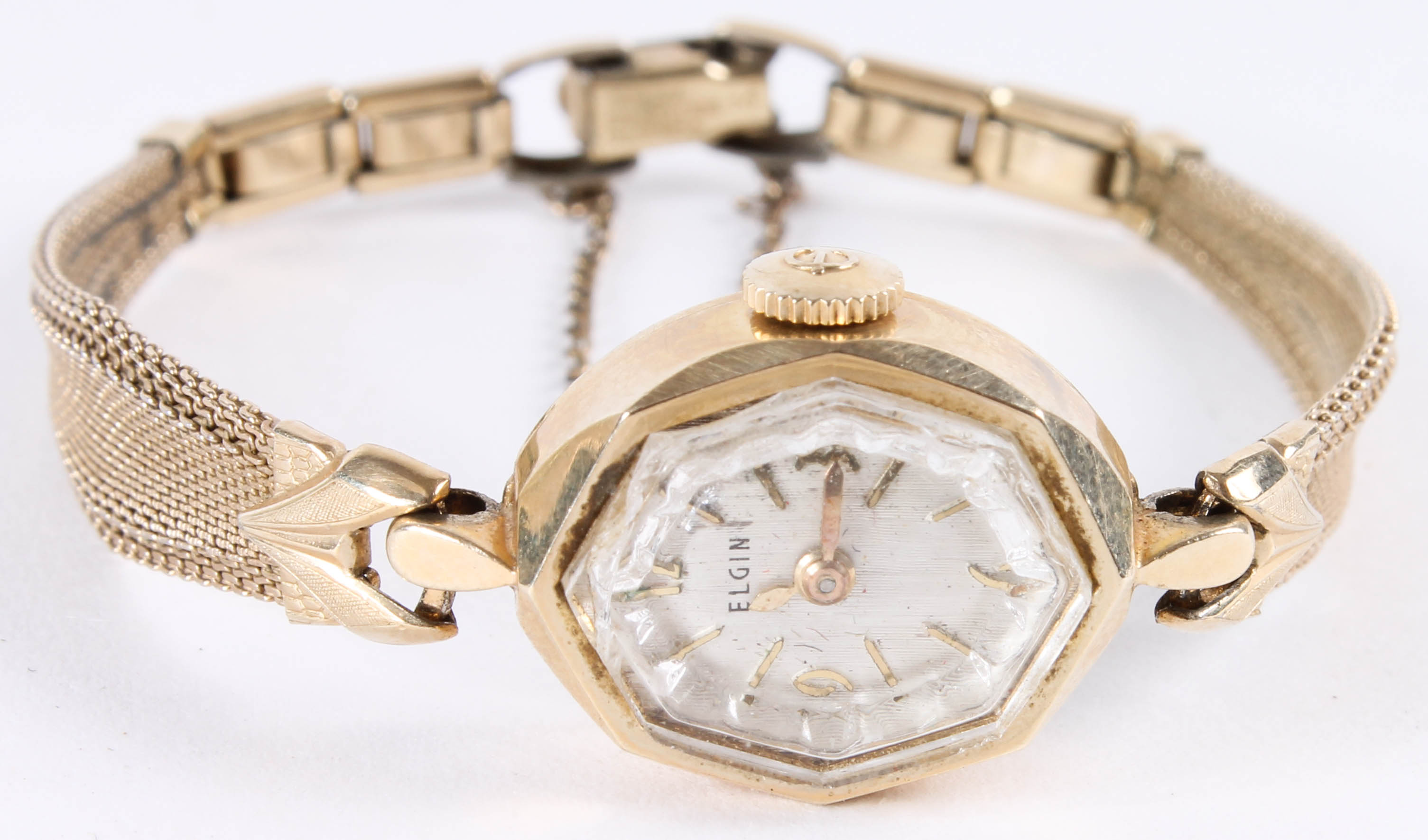 Vintage 14K Yellow Gold Elgin Watch